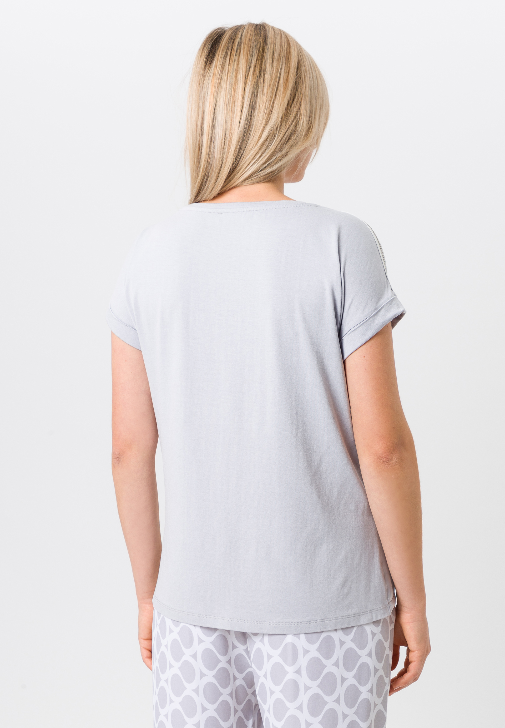 Shirt mit Materialmix-Design - Bild 2