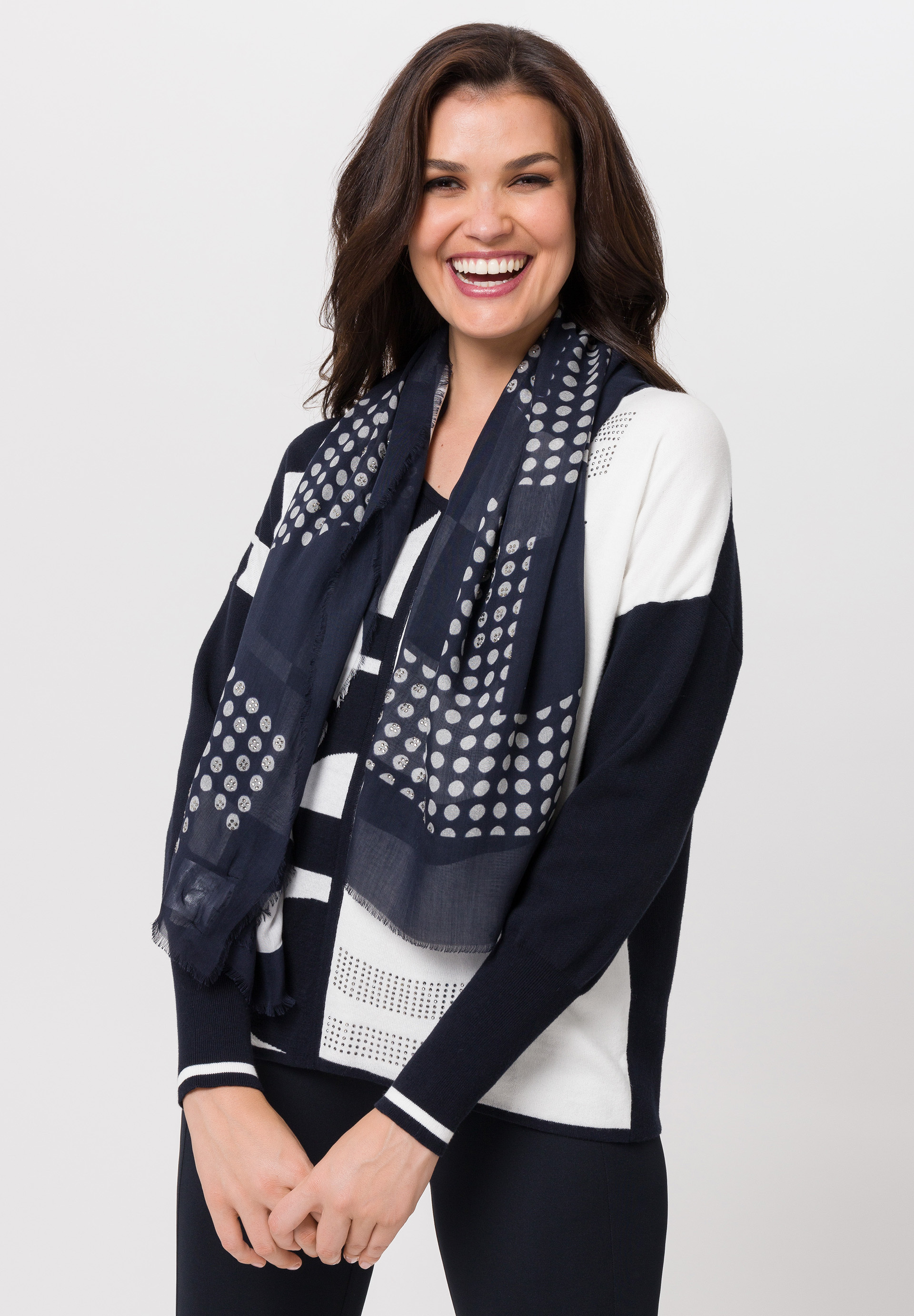 Tuch mit feinen Fransen - Produktbild 1