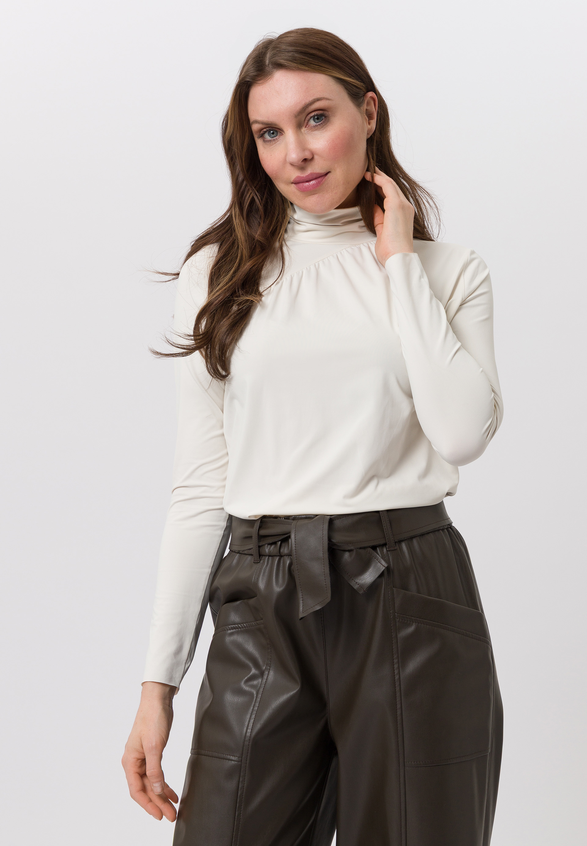 Shirt With gathering detail at the neck - Product Image 1
