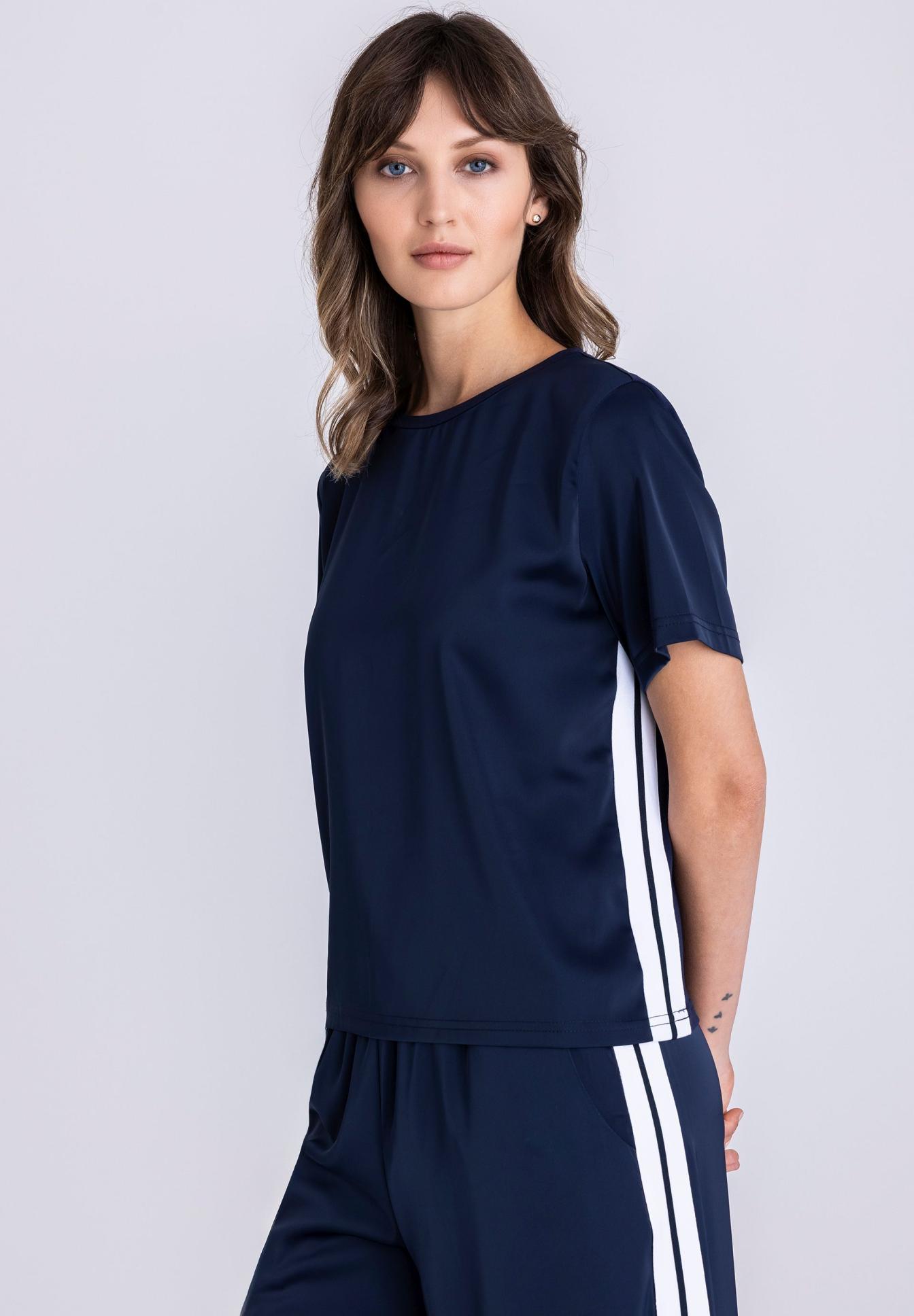 T-Shirt mit Kontraststreifen - Produktbild 1