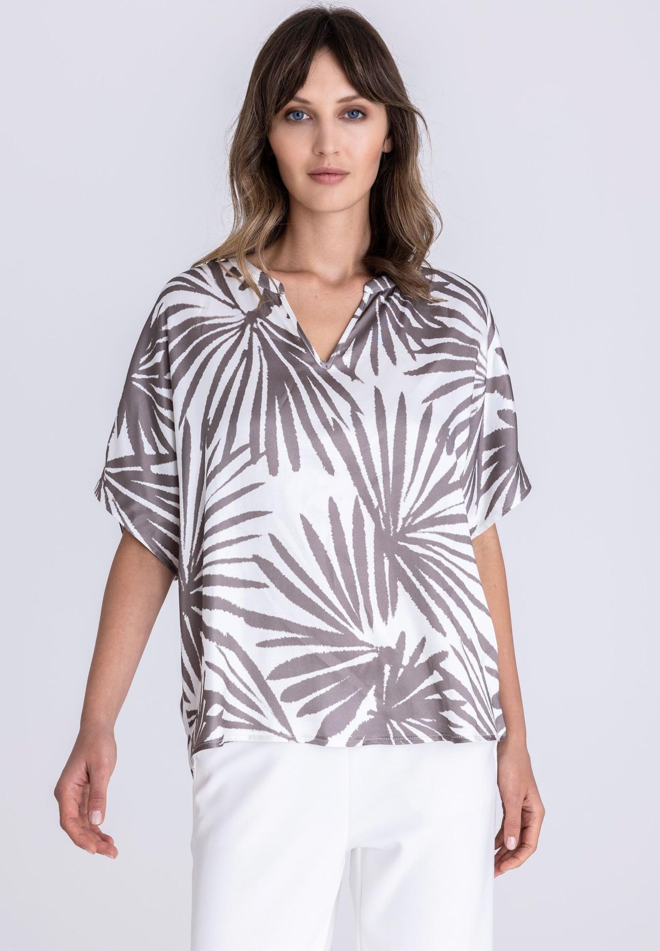 Bluse mit Palmenmuster - Produktbild 1