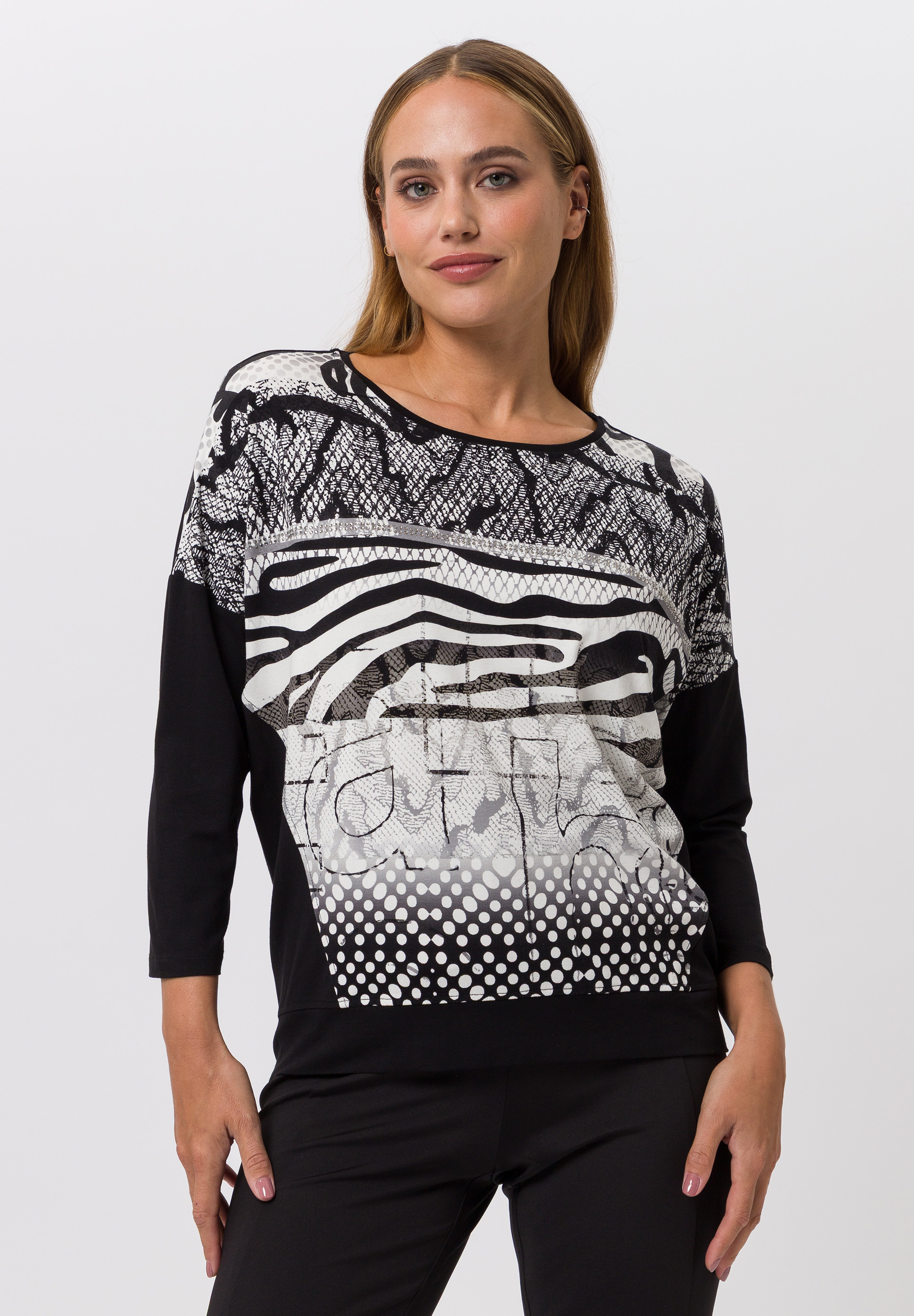 Shirt With mixed print effect - Product Image 1
