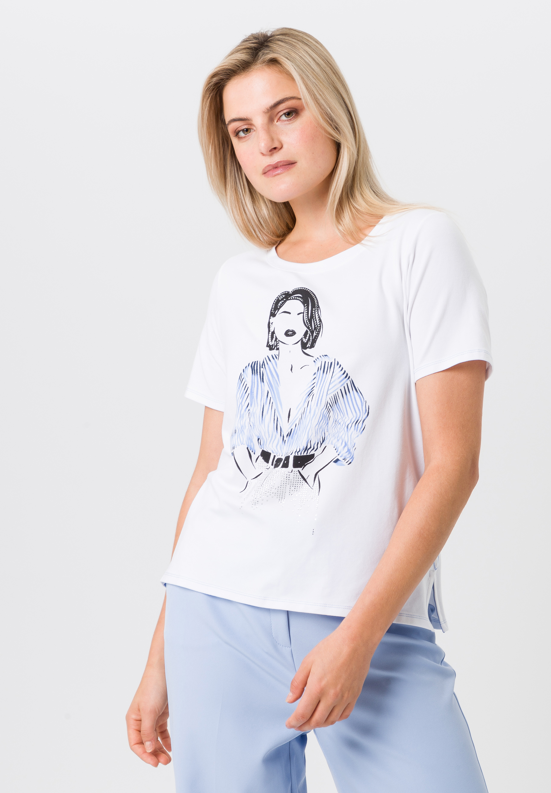 T-Shirt mit stilvollem Print - Produktbild 1