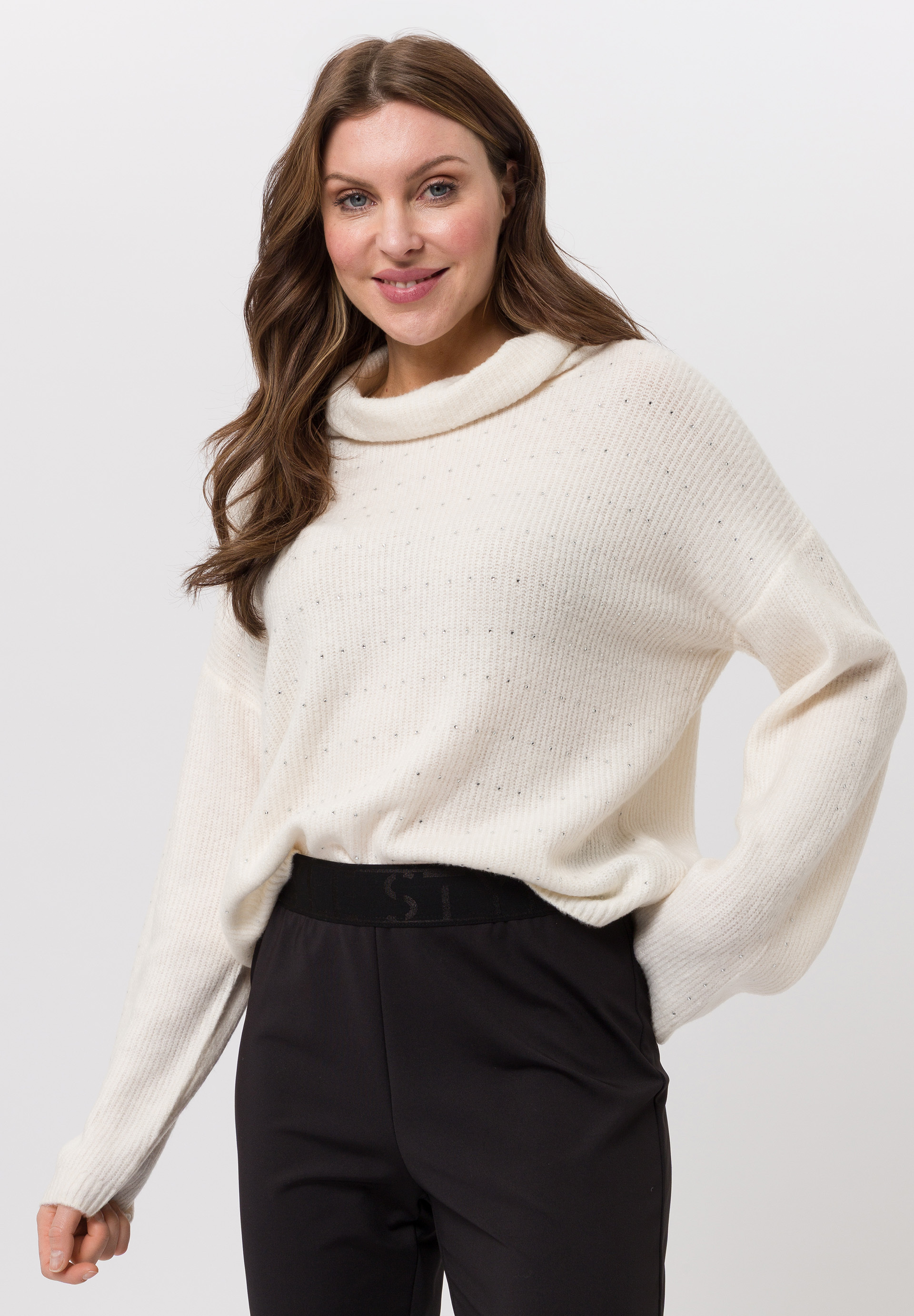 Strickpullover mit Glitzerakzenten Strickpullover mit Glitzerakzenten - Produktbild 1