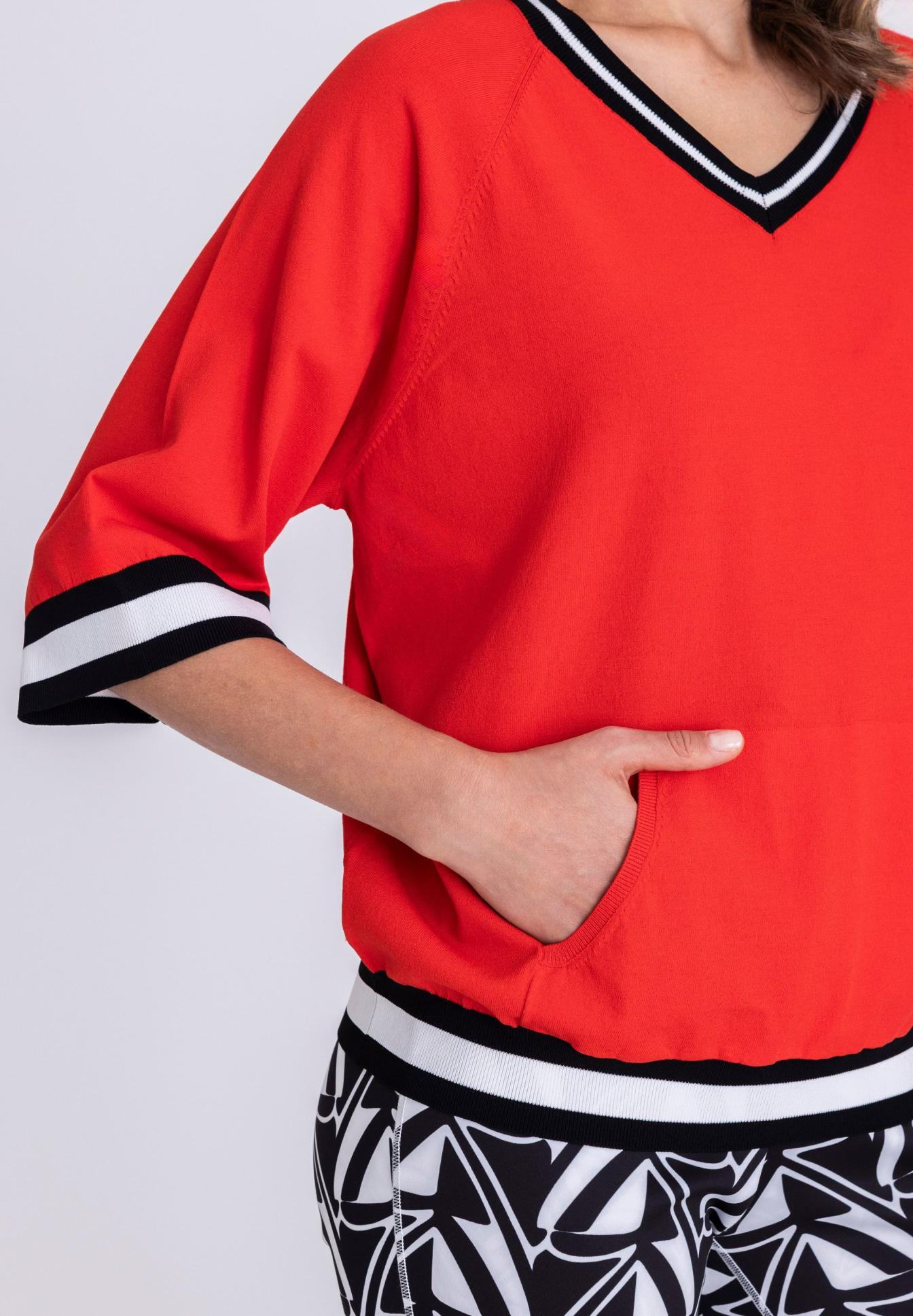 robertop, V-Ausschnitt, Kurzarm, Kangurentasche, rot, rot, V-Pullover, Rücken?, Kapuzenlosen, Polo?, rote Pullover, V-Neck, Kängurutasche, Kurzarm, Rippenbündchen