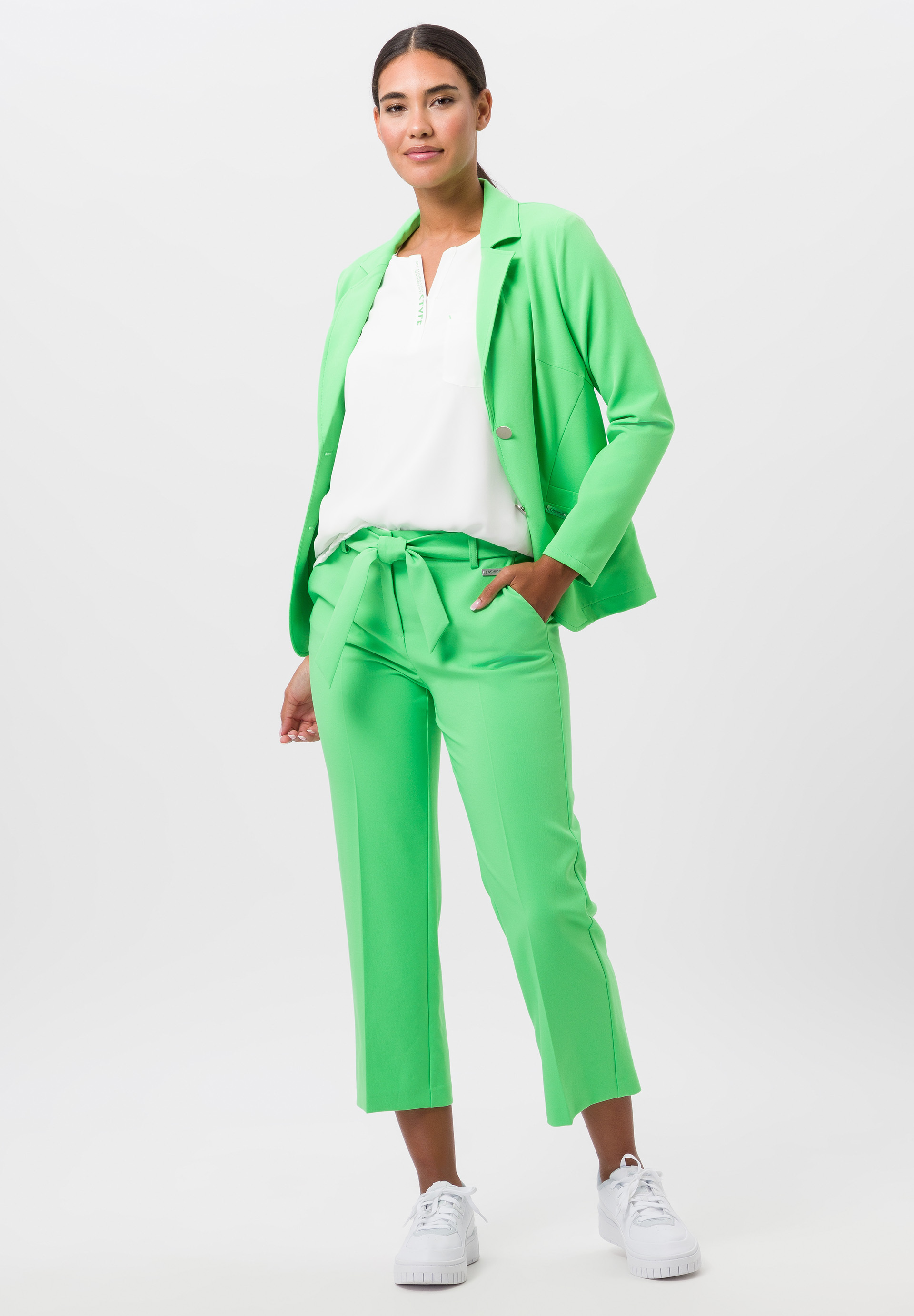 Trousers with tie belt Trousers with tie belt - Product Image 2