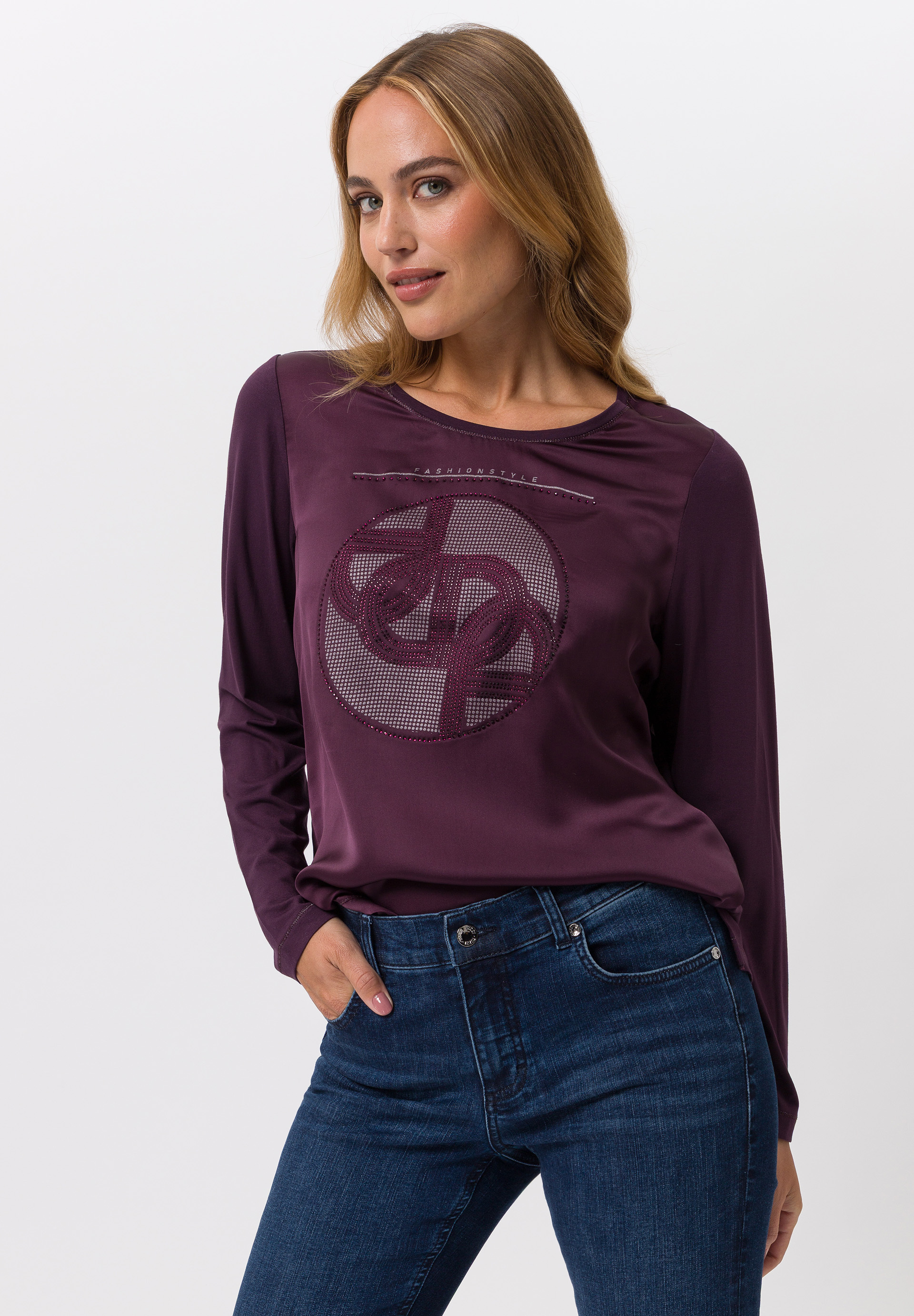 Shirt mit schimmernder Front - Produktbild 1