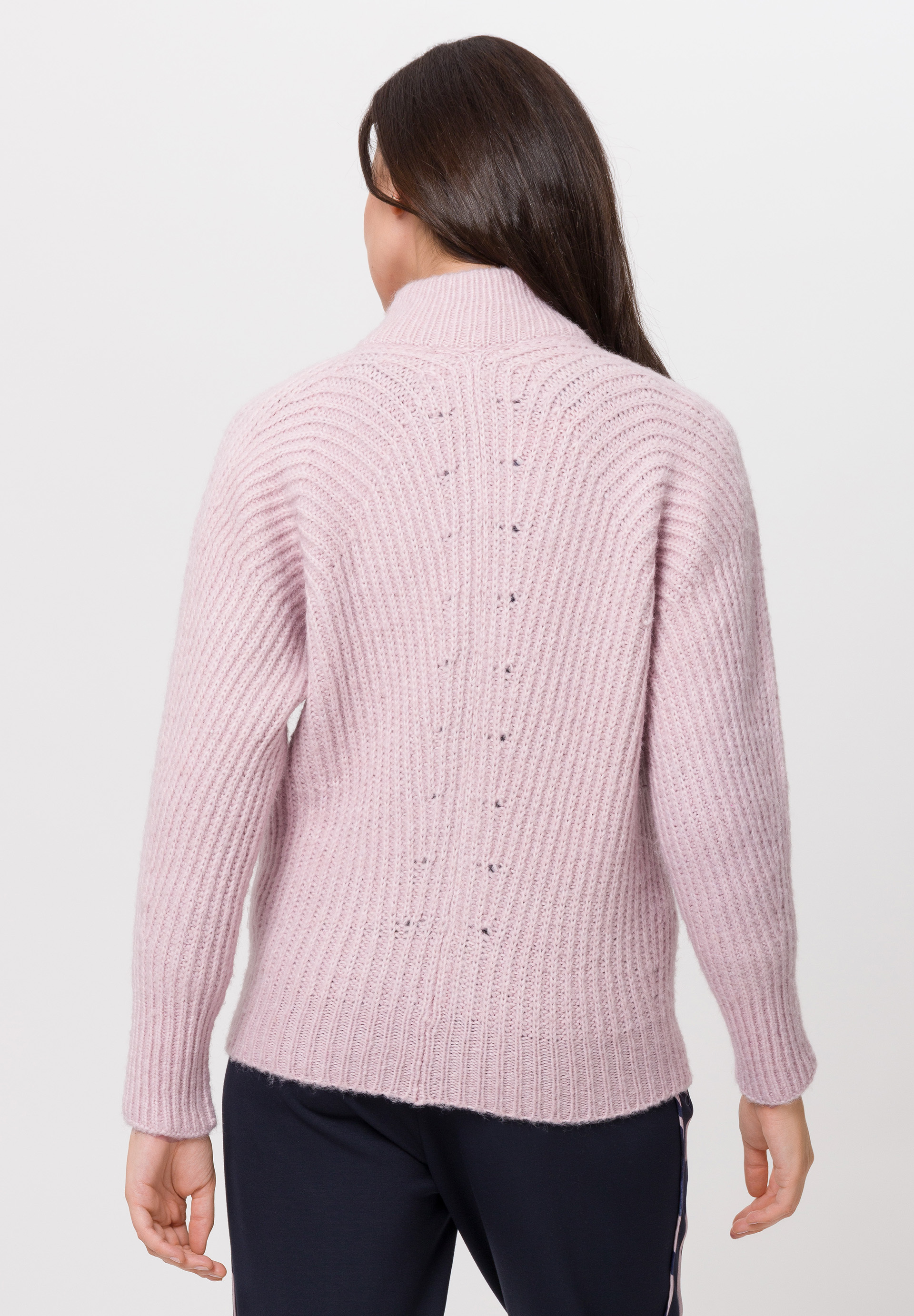 Cardigan with lace and rib knit pattern - Bild 2 Cardigan with lace and rib knit pattern - Bild 2