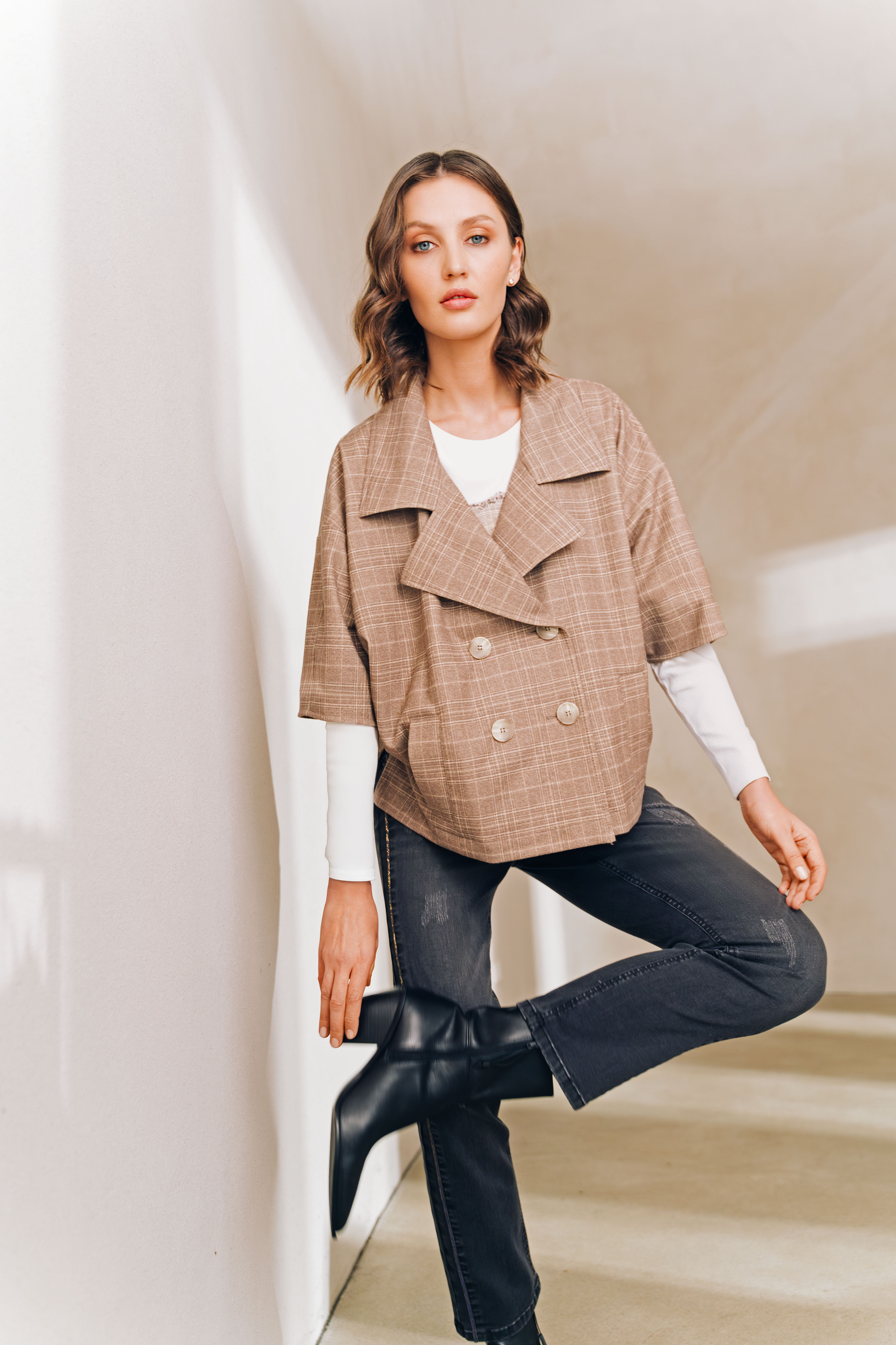 Hosen, Bluse, Hoher Absatz, Hemd, Person