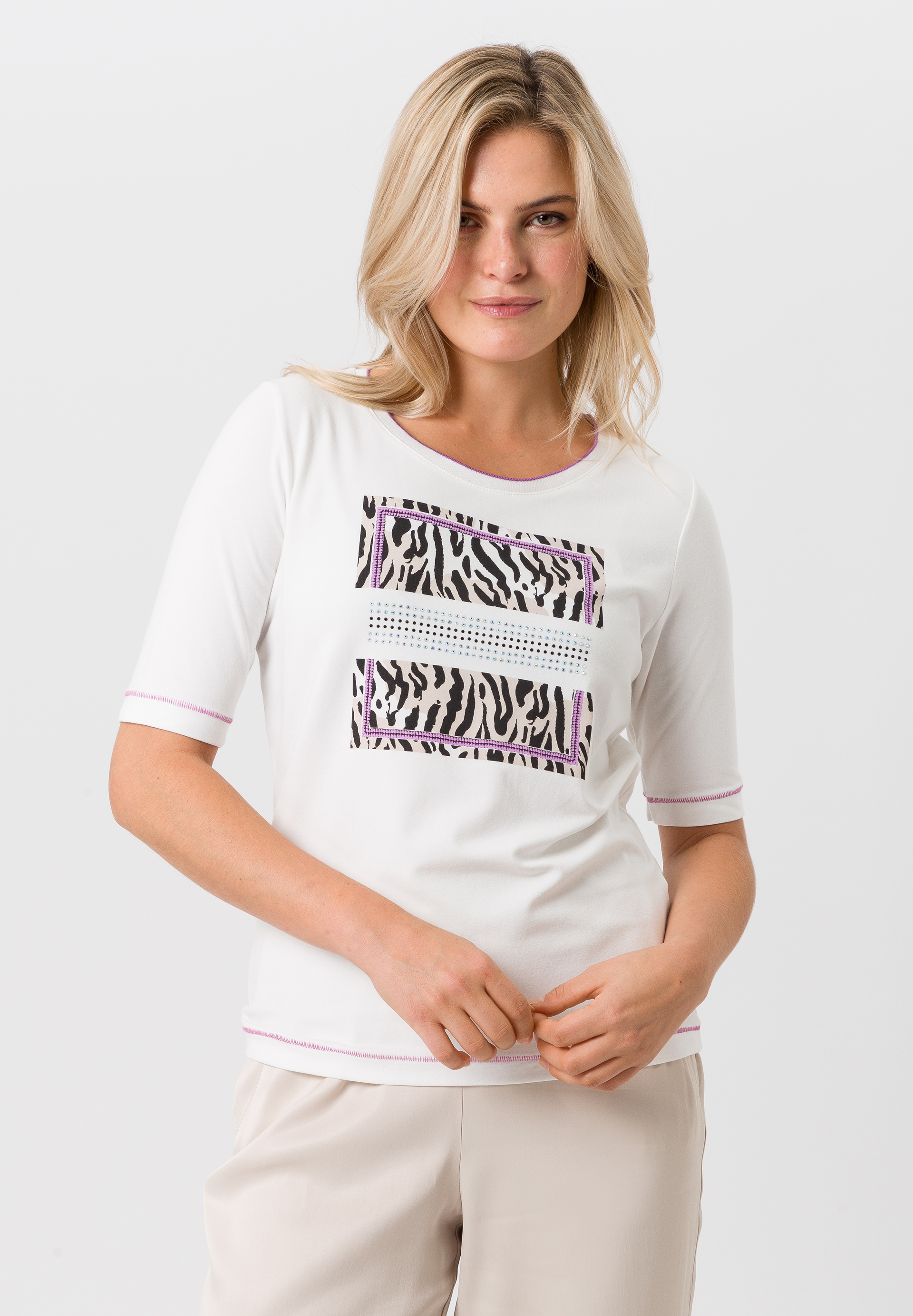 Kurzarmshirt in moderner Optik Kurzarmshirt in moderner Optik - Produktbild 1