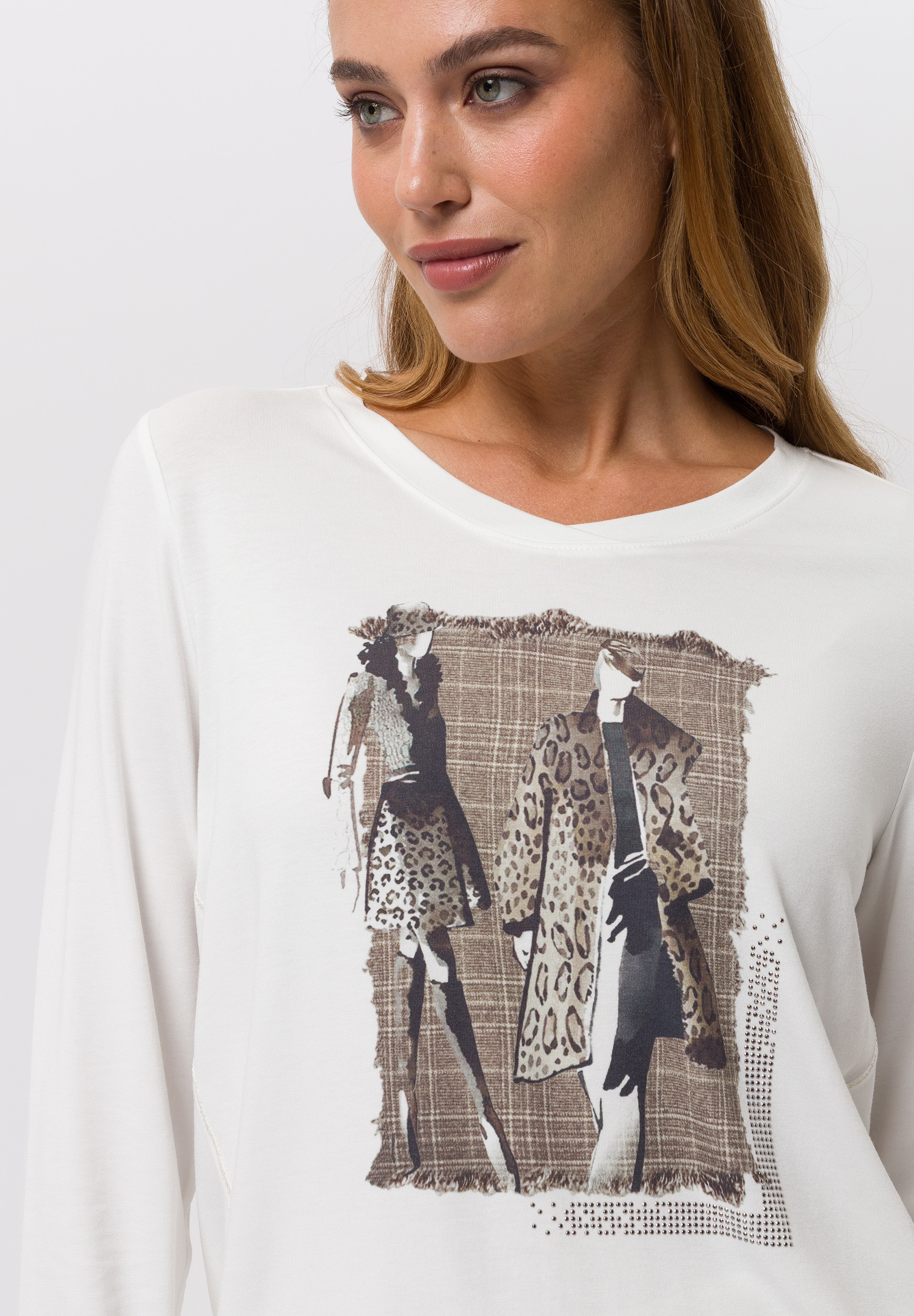 Shirt mit Frontmotiv - Bild 4 Bekleidung, Langarm, Ärmel, T-shirt, Person