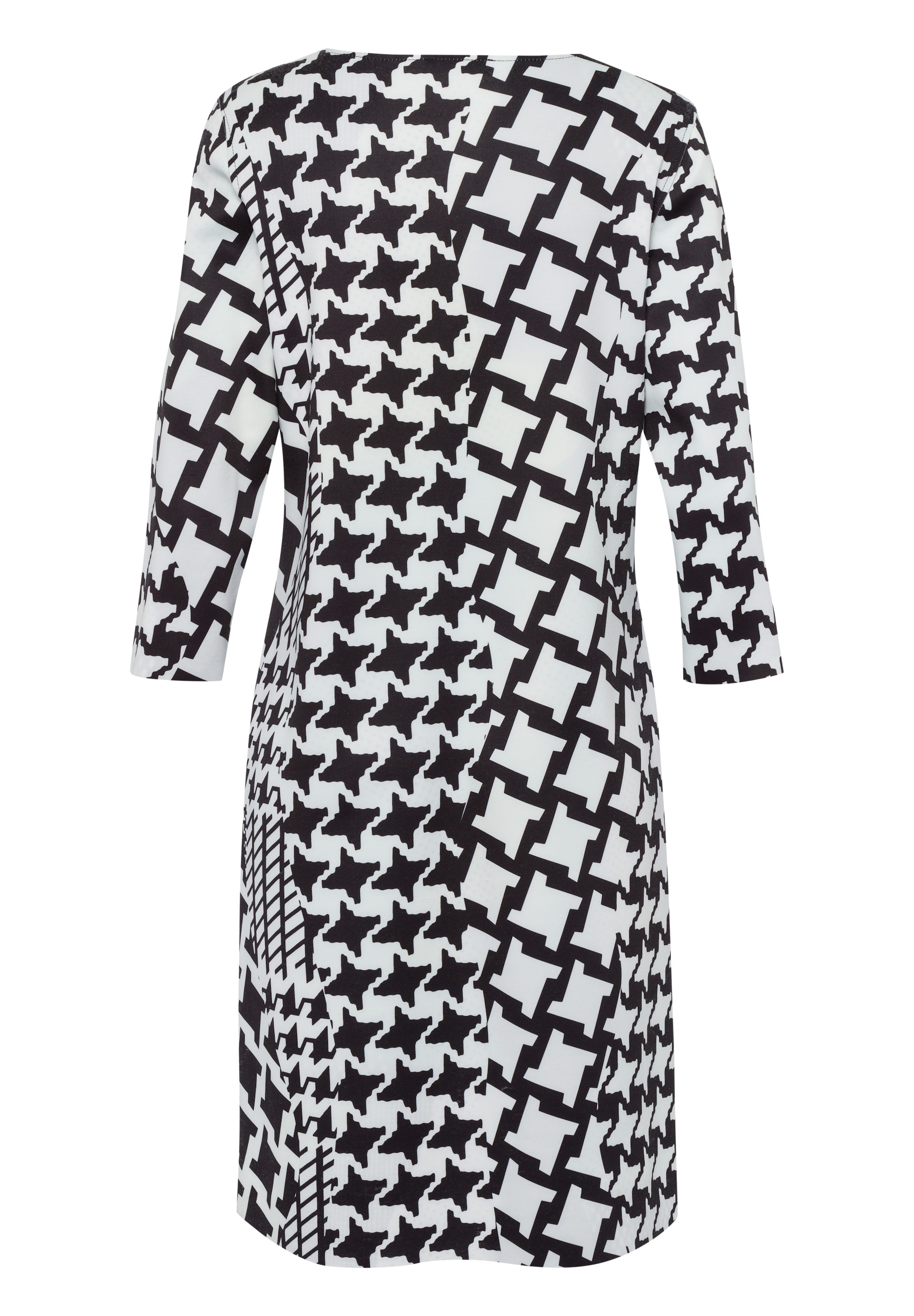 Reversible dress with houndstooth look and front print - Product Image 2