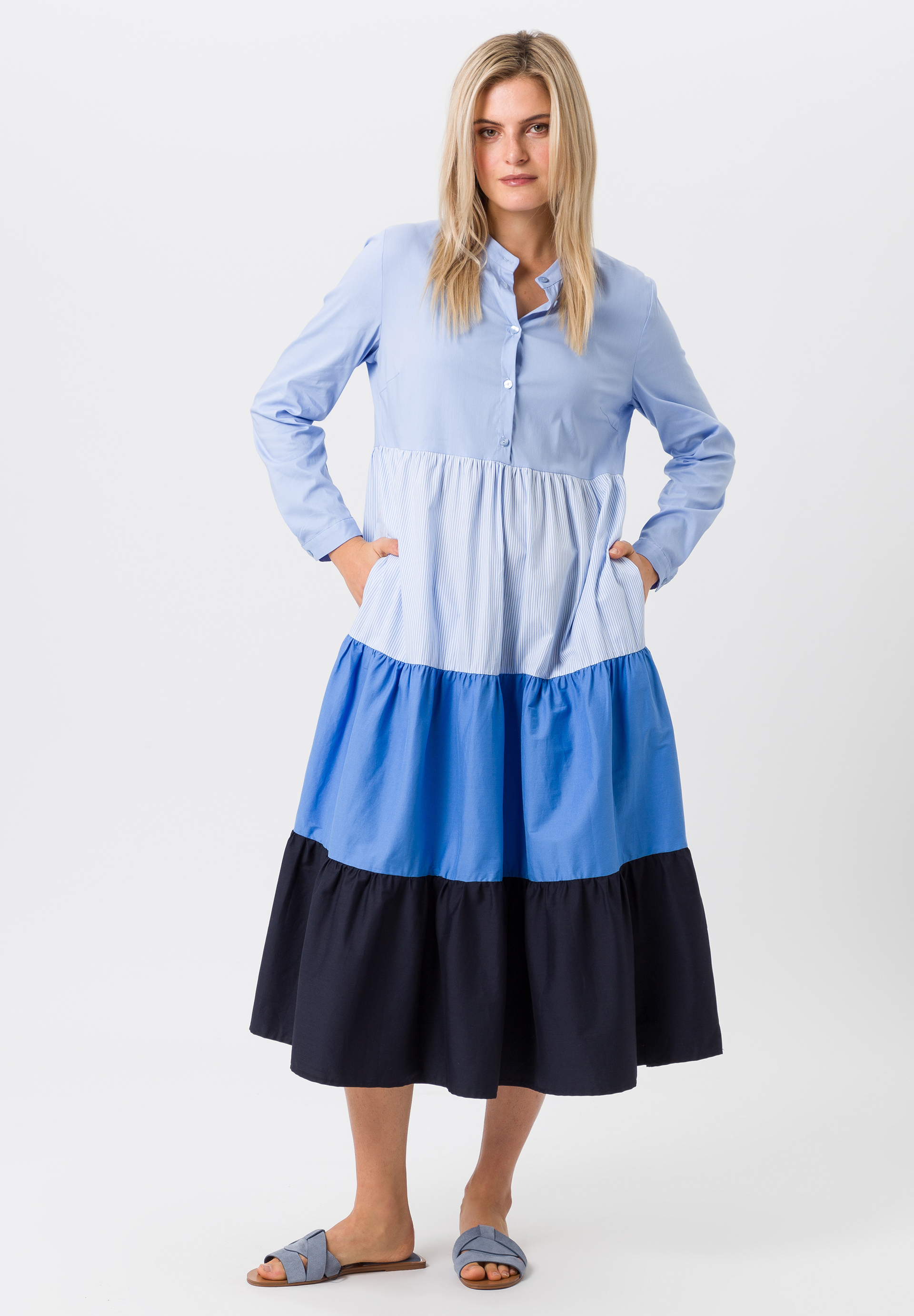 Stufenkleid mit abgestuften Partien - Bild 3