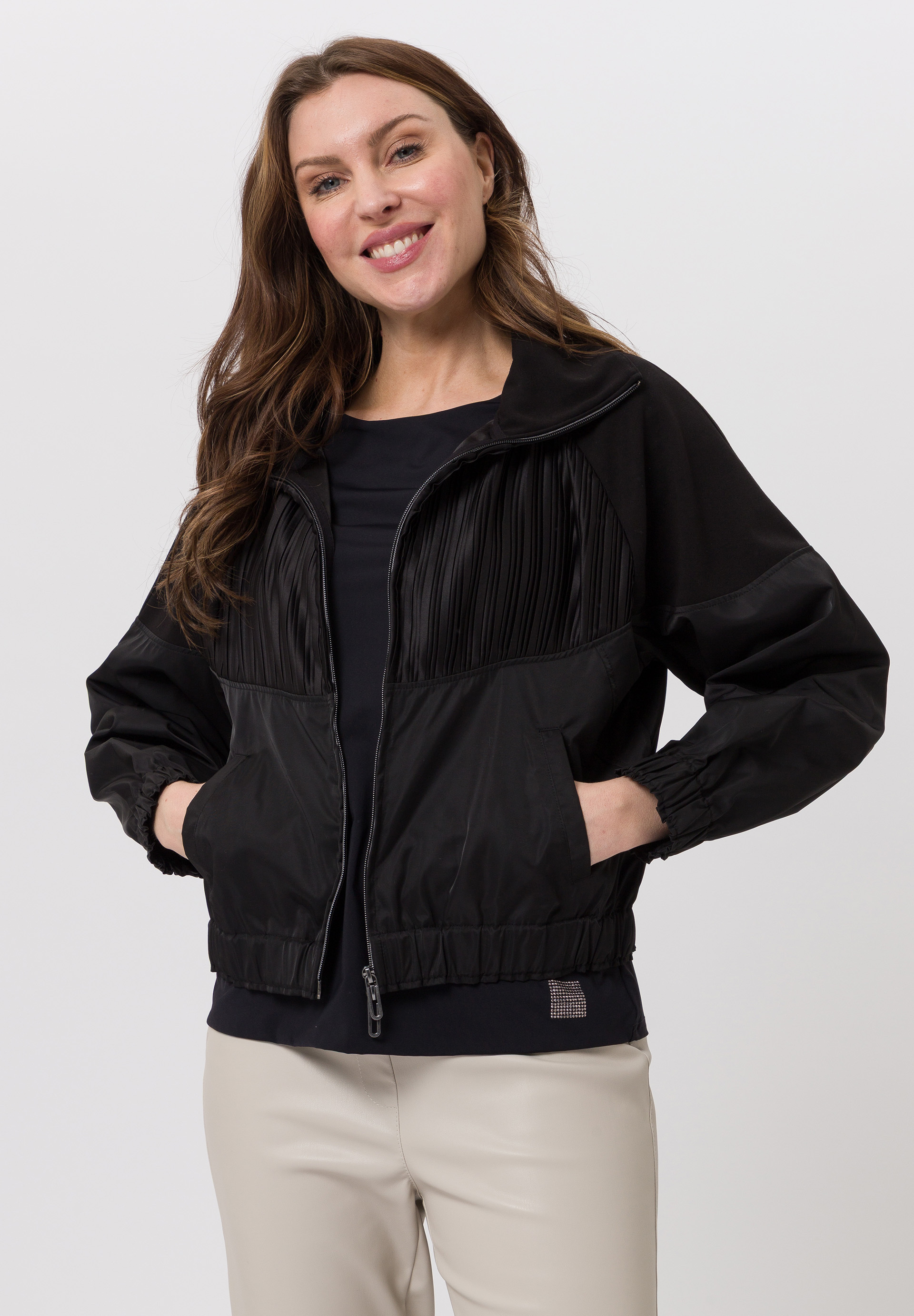 Jacket With pleated inserts - Product Image 1