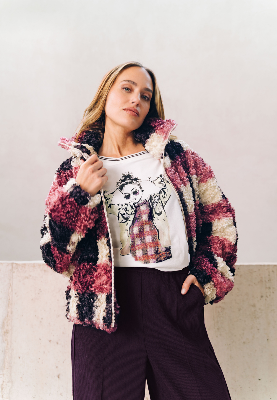 Mantel, Pullover, Erwachsener, Person, Frau, Mantel, Pullover, Erwachsener, Person, Frau