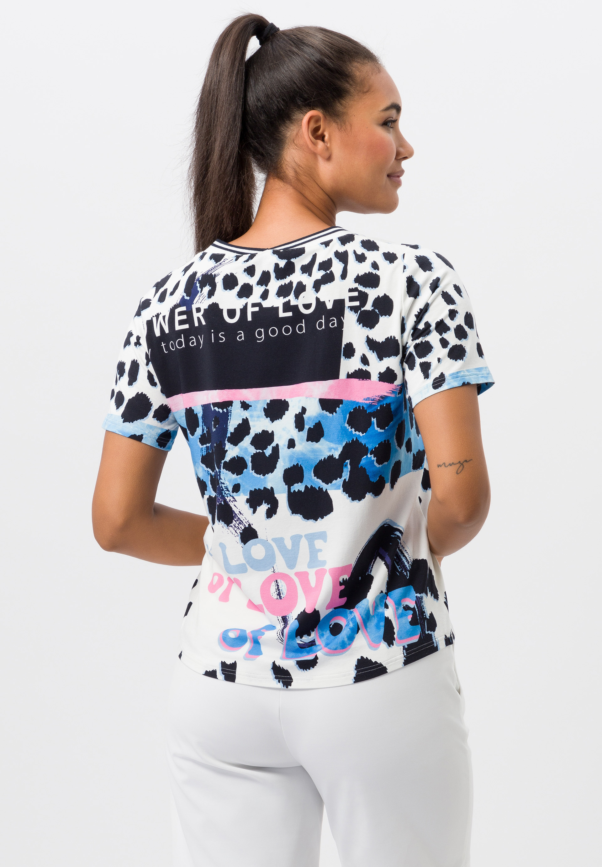 Shirt mit glitzerndem Alloverprint - Bild 2
