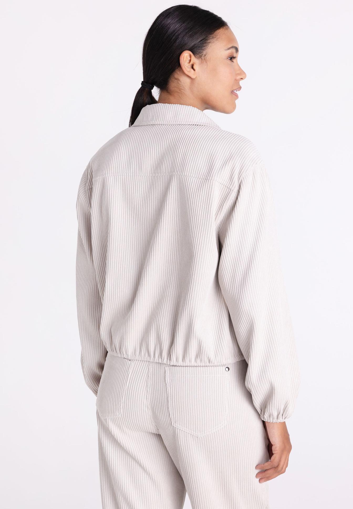 Strickjacke, Kordstoff, Rippenmuster, Langarm, Kopplung, Jacke, Bluse, Kord, Streifen, Beige, Kleidungsstück, Jacket, Cordhose, Gestreift, Lässig