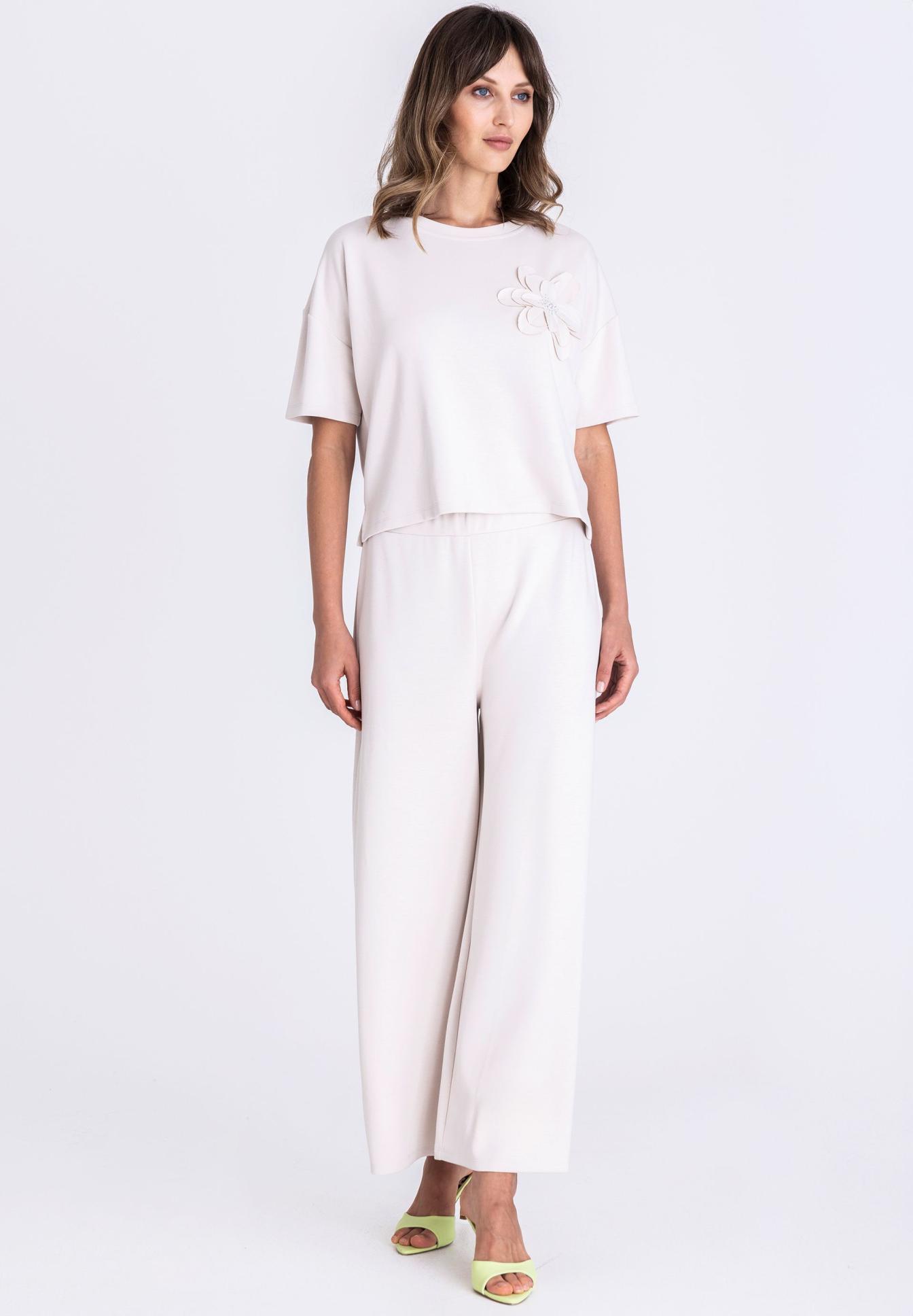 Shirt mit 3D-Blütenapplikation - Produktbild 2