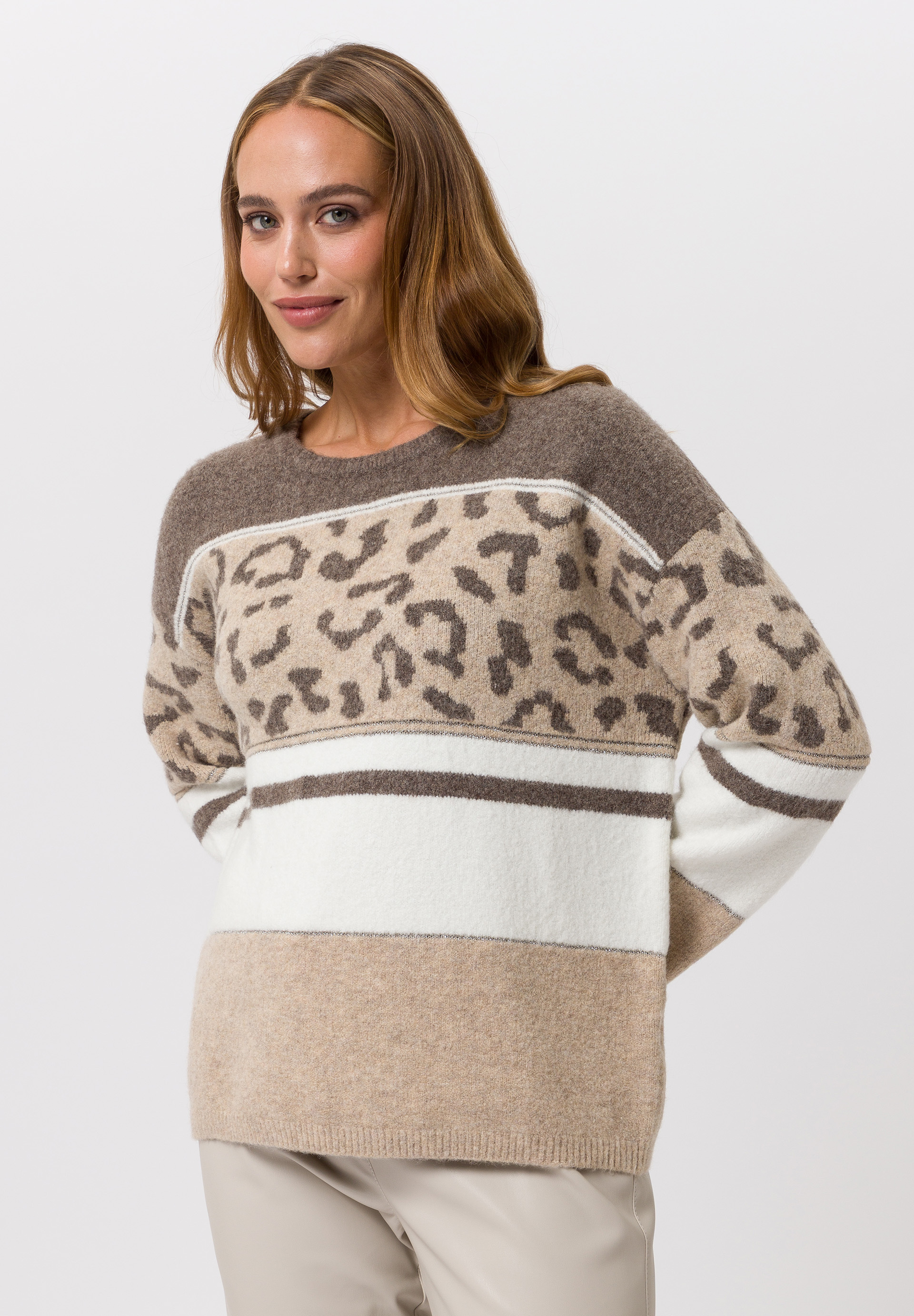Strickpullover in angesagtem Mustermix - Produktbild 1