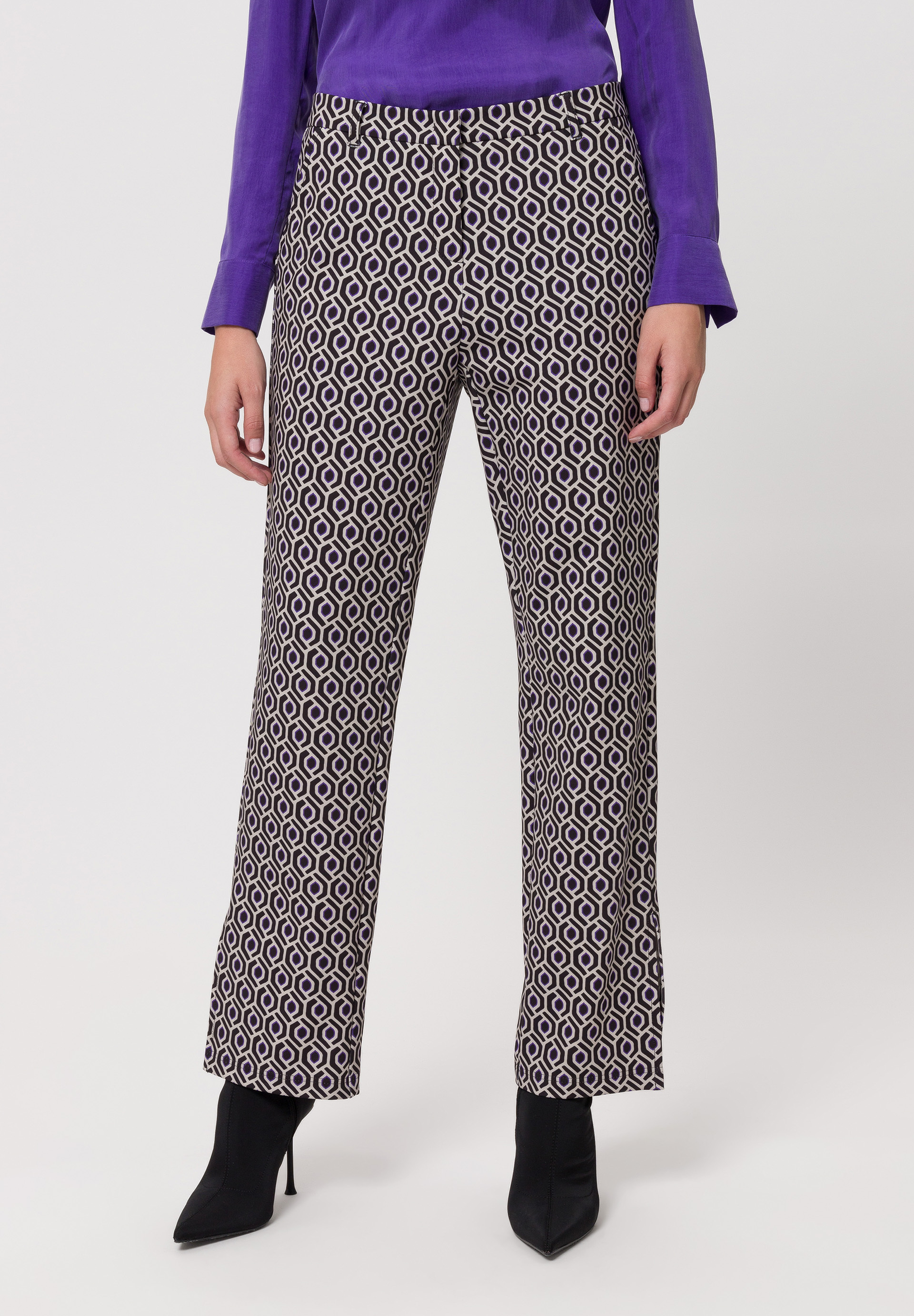 Trousers with striking all-over pattern - Bild 1 Trousers with striking all-over pattern - Bild 1