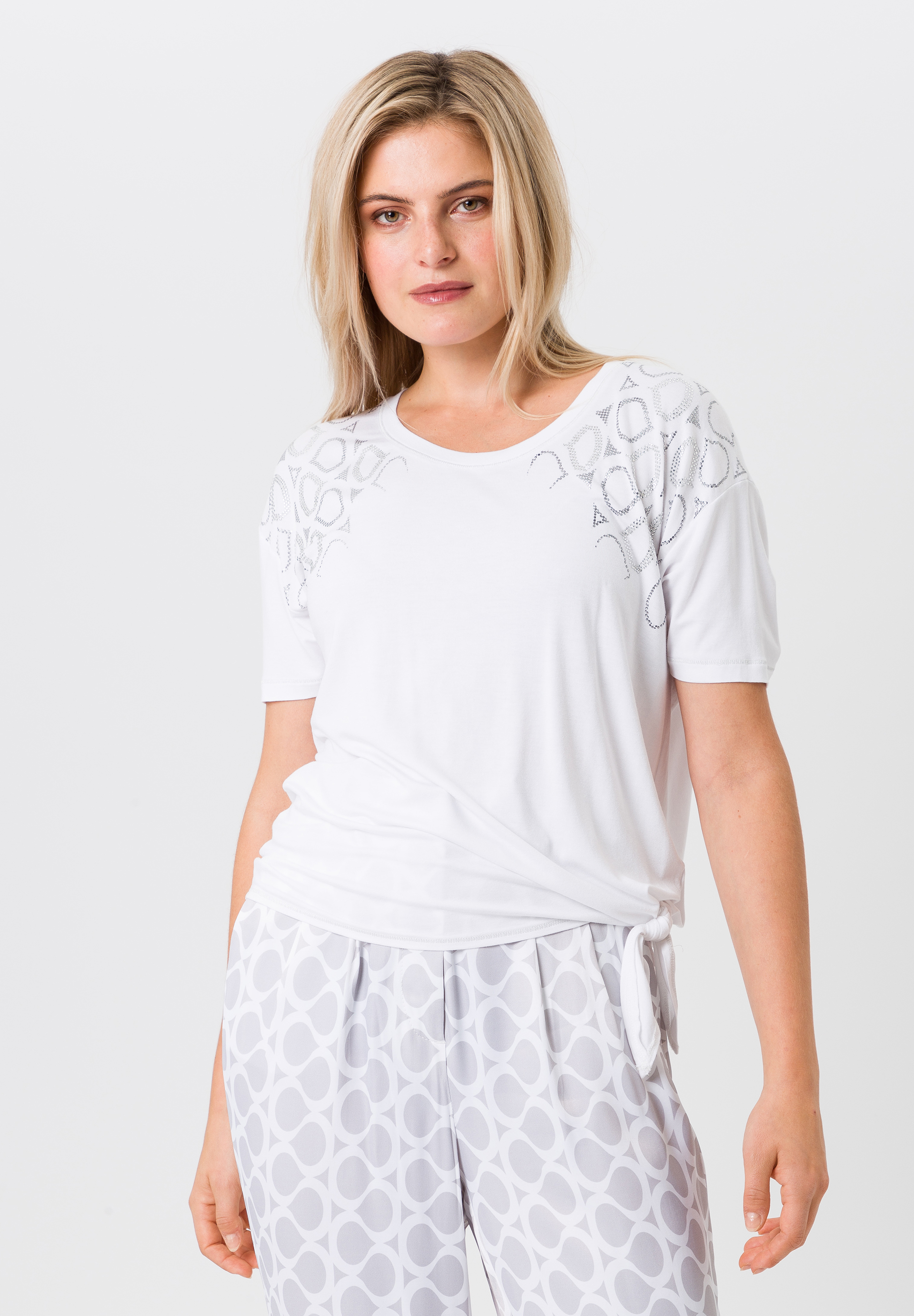 T-Shirt mit Knotendetail T-Shirt mit Knotendetail - Produktbild 1