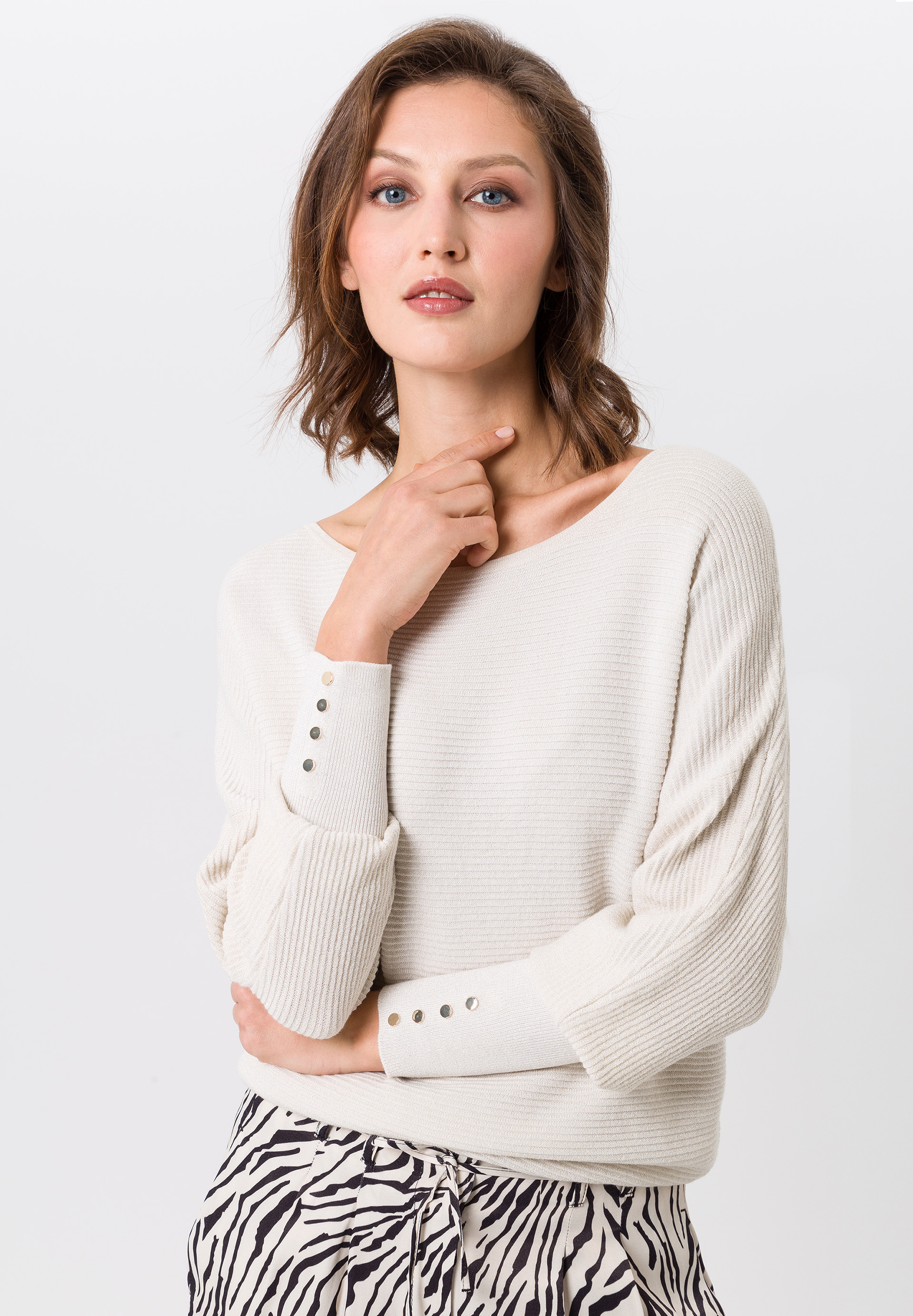Strickpullover mit feiner Struktur - Bild 4