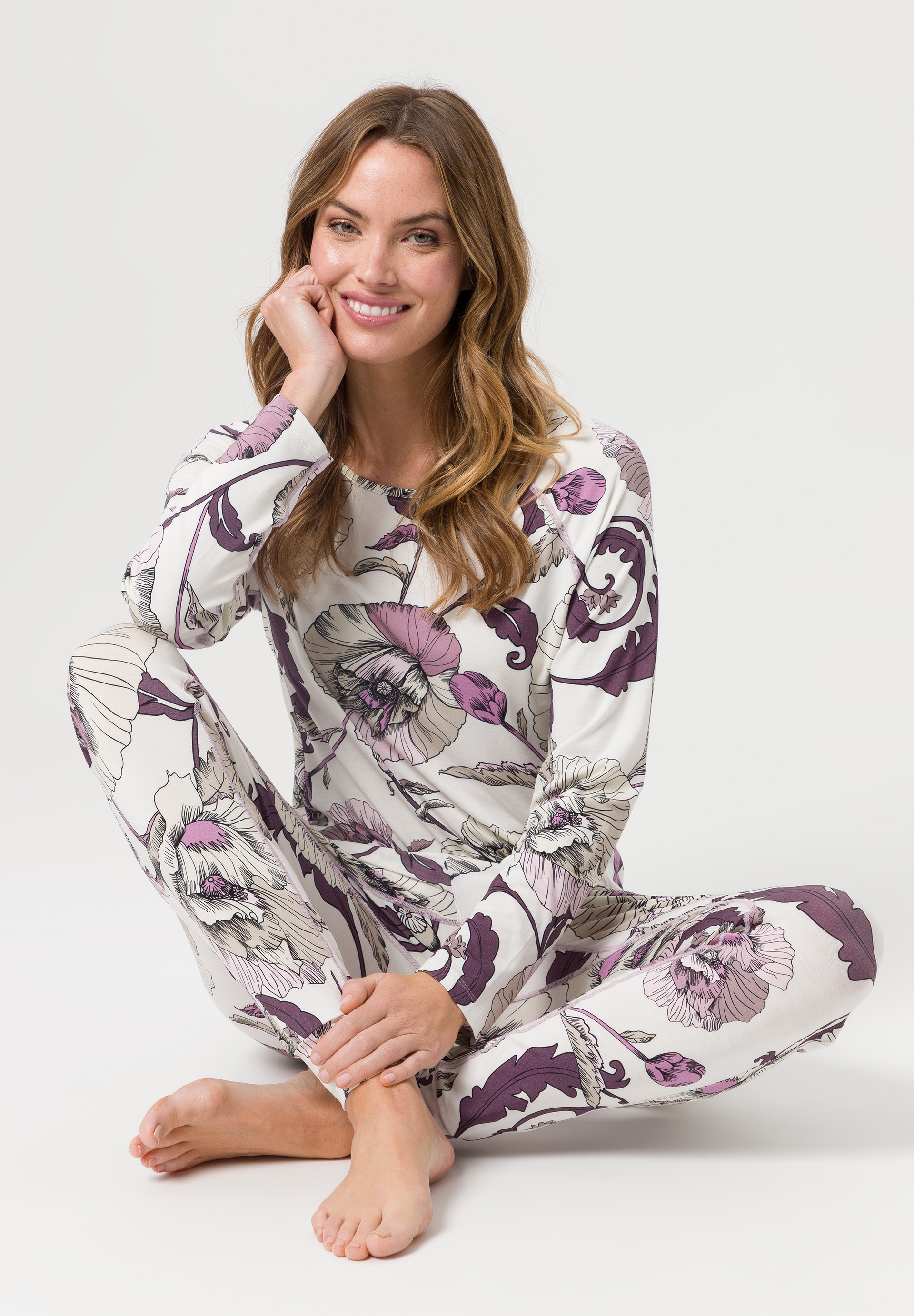 Schlafhose mit schmalem Bein aus hautsympatischem Jersey - Produktbild 2