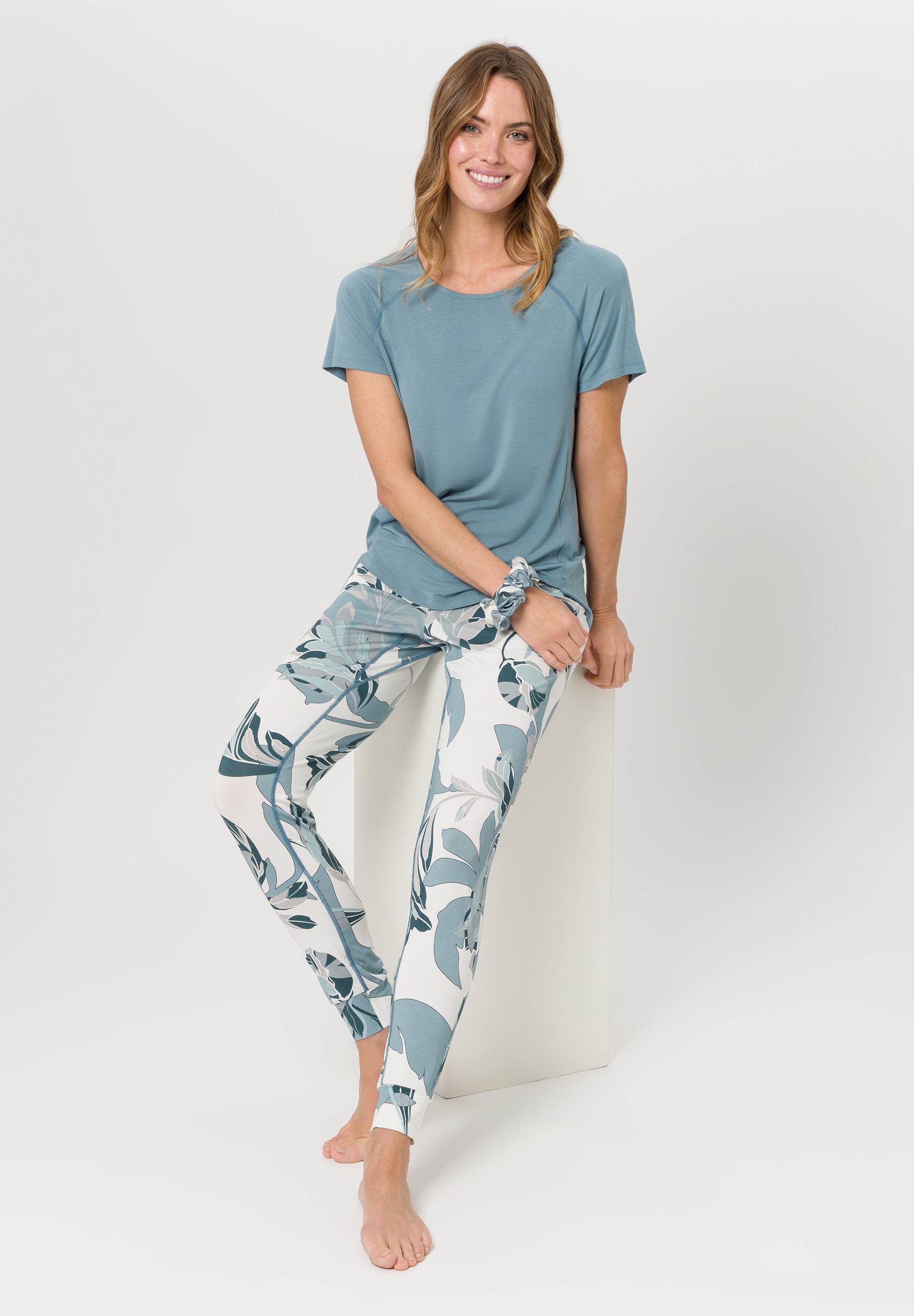 Schlafhose mit schmalem Bein aus hautsympatischem Jersey - Bild 3 Schlafhose mit schmalem Bein aus hautsympatischem Jersey - Bild 3