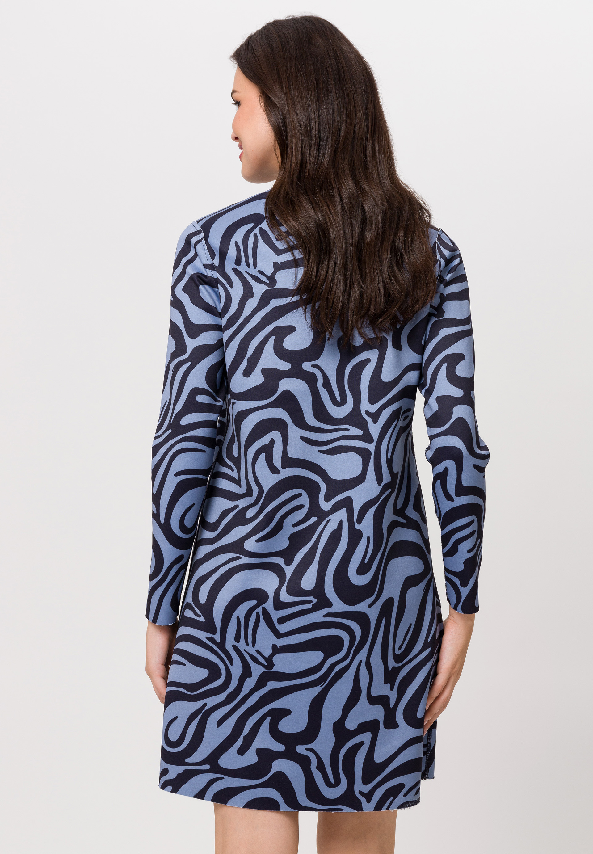 Reversible dress with animal wave print - Bild 4 Reversible dress with animal wave print - Bild 4