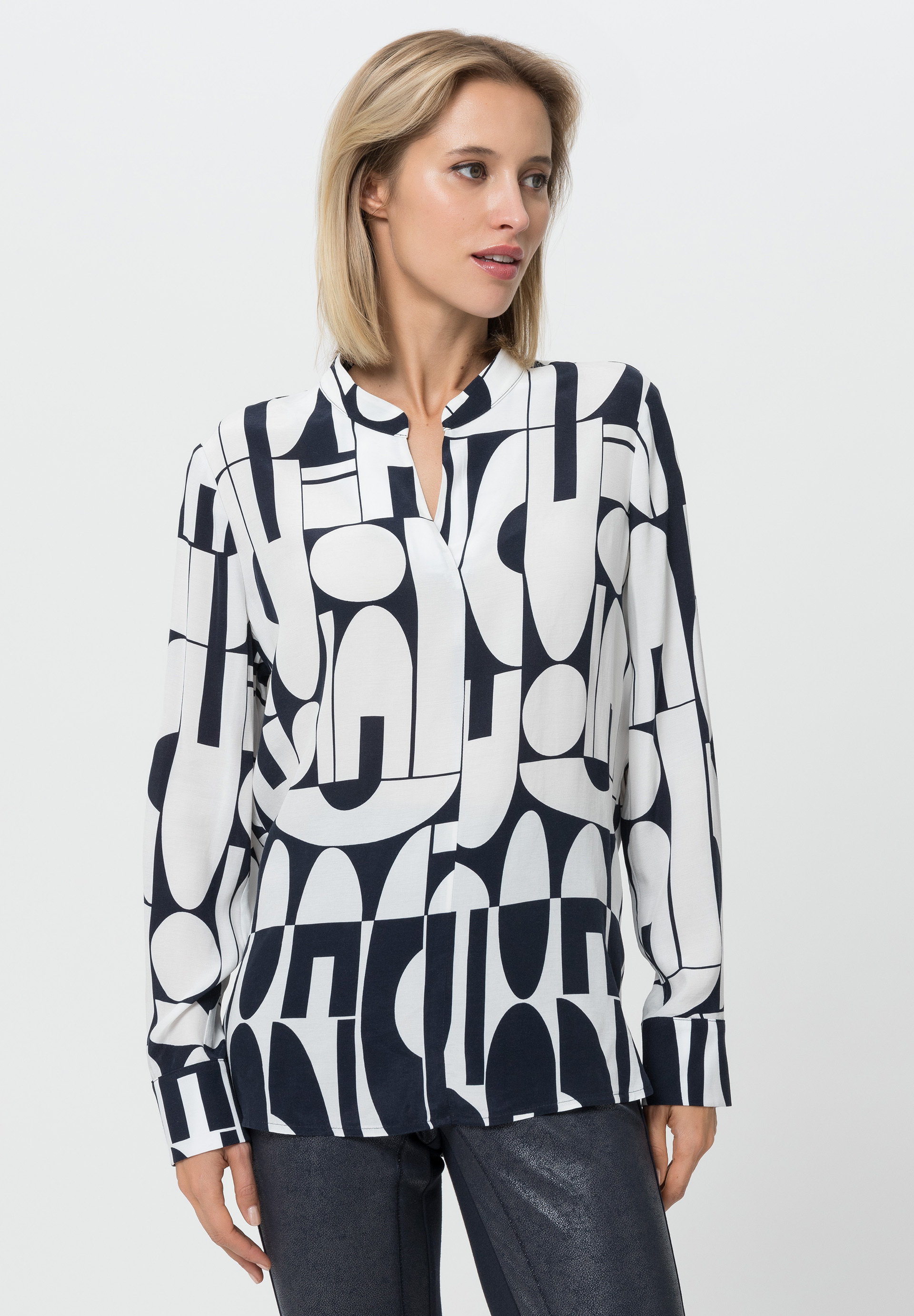 Blouse with all-over print - Product Image 1