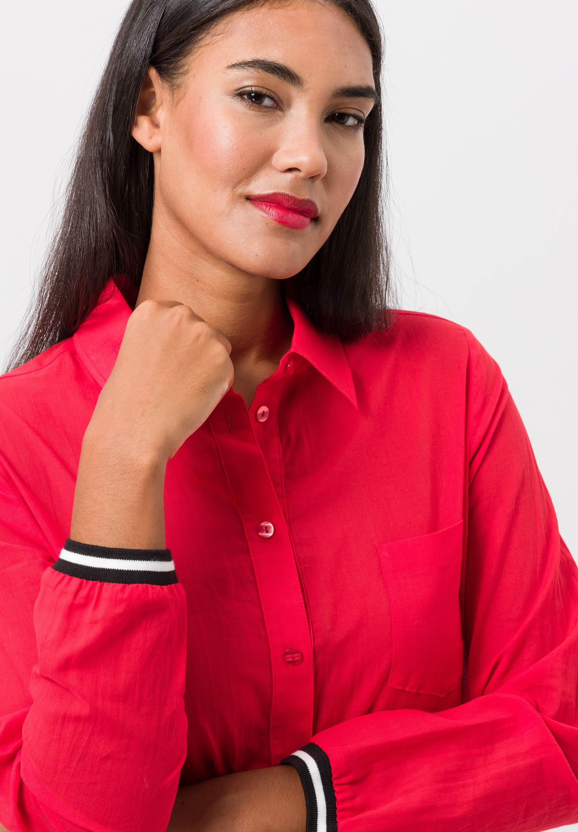 Longstyle-Bluse mit klassischem Blusenkragen - Bild 4