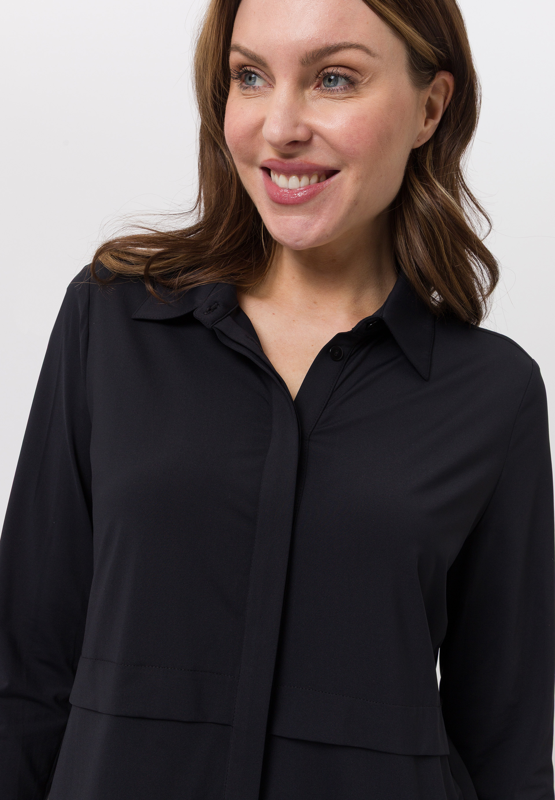 Bluse in verlängertem Schnitt - Bild 4 Bluse, Langarm, Erwachsener, Person, Frau, Bluse, Langarm, Erwachsener, Person, Frau, Bluse, Langarm, Erwachsener, Person, Frau, Bluse, Langarm, Erwachsener, Person, Frau