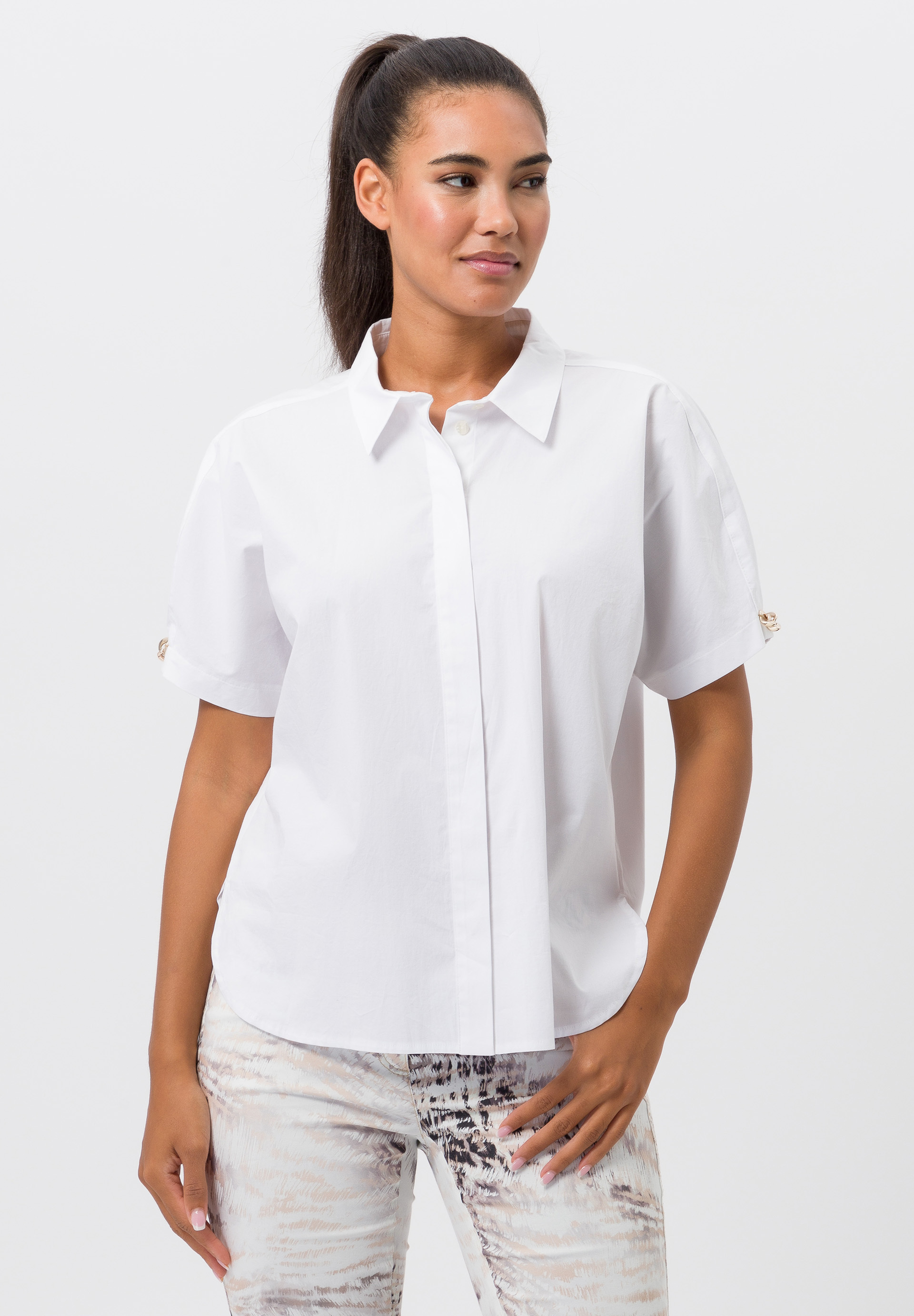 Kimonobluse mit Zierteil am Ärmel - Produktbild 1