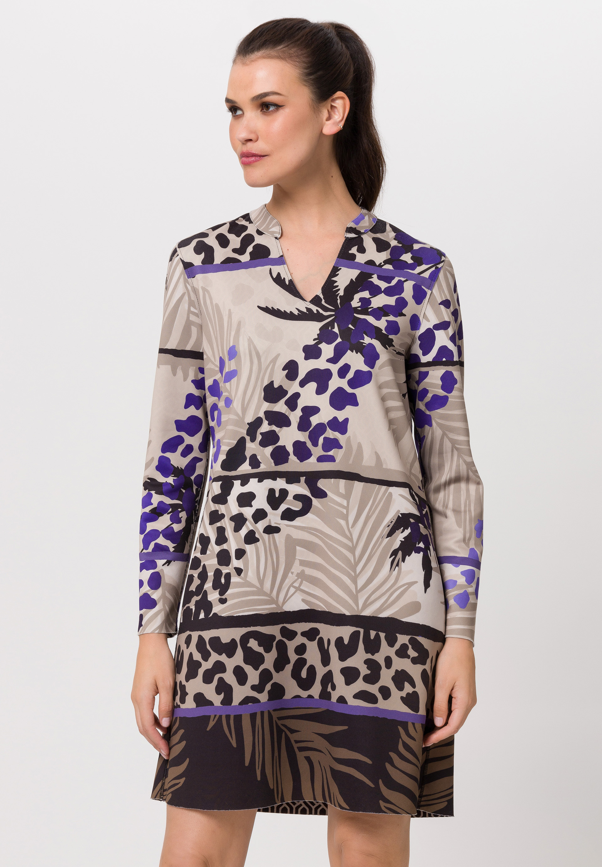 Reversible dress with all-over print - Product Image 1