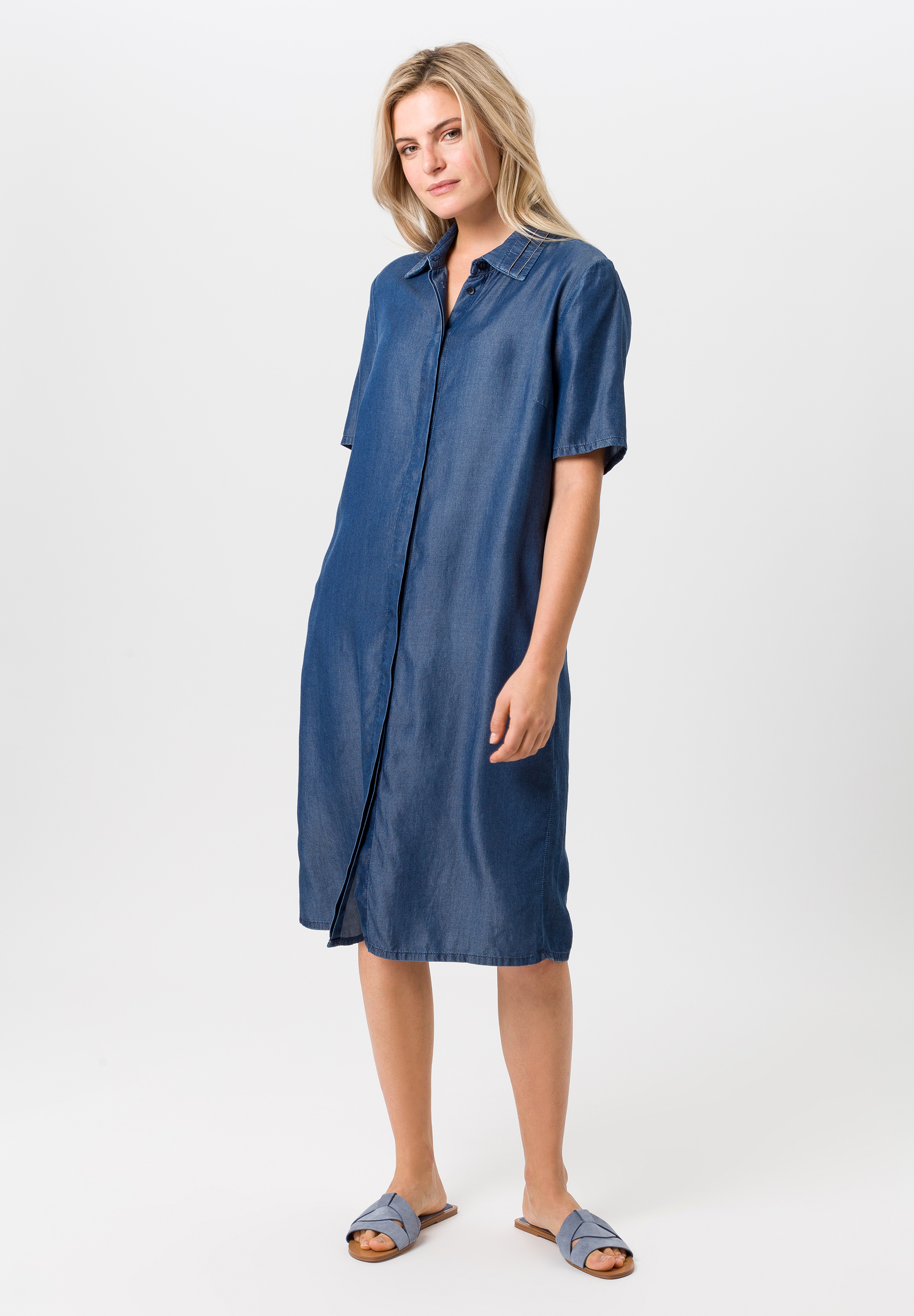 Blusenkleid mit verdeckter Knopfleiste Blusenkleid mit verdeckter Knopfleiste - Produktbild 2