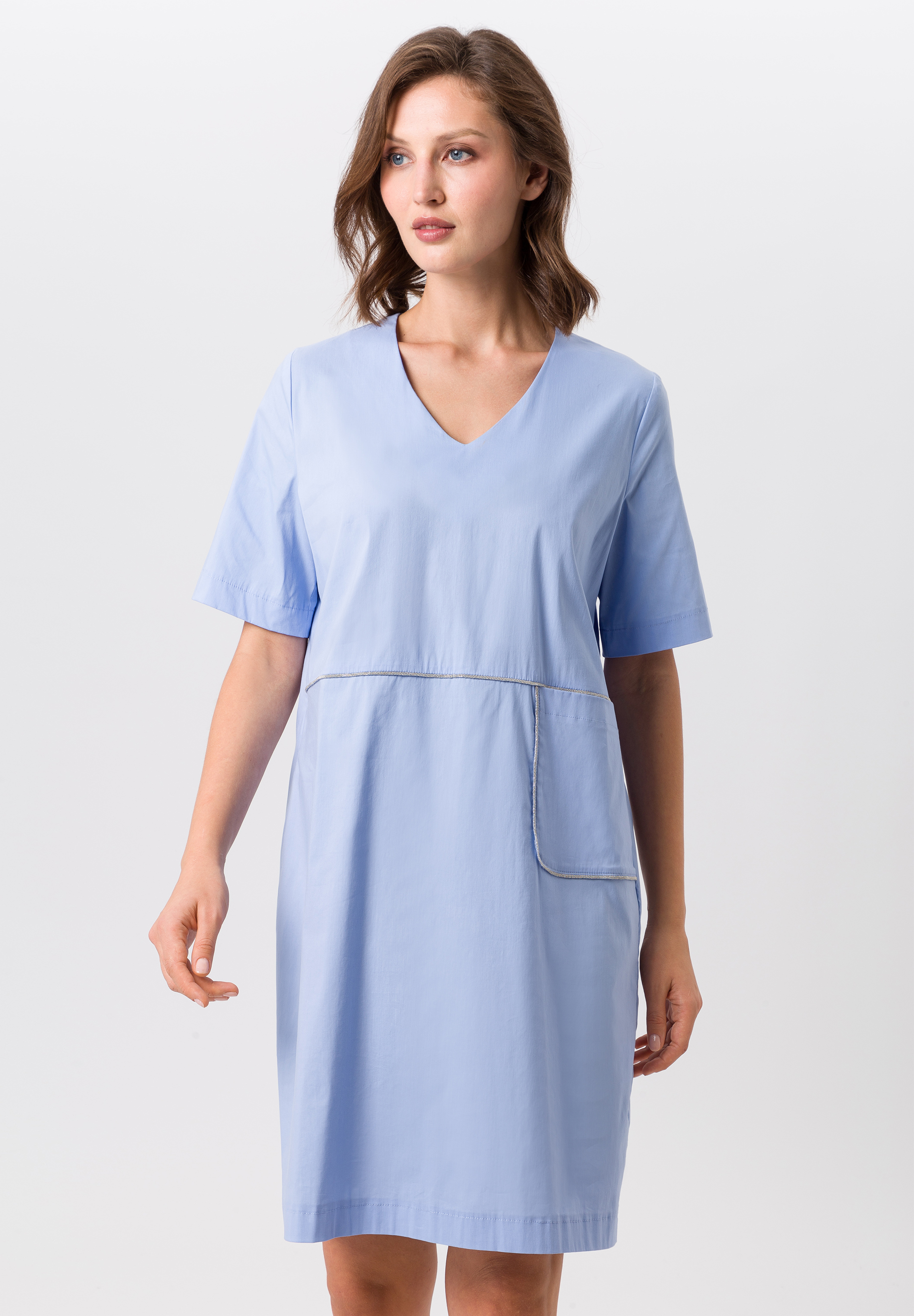 Jerseykleid mit Ziernähten - Produktbild 1
