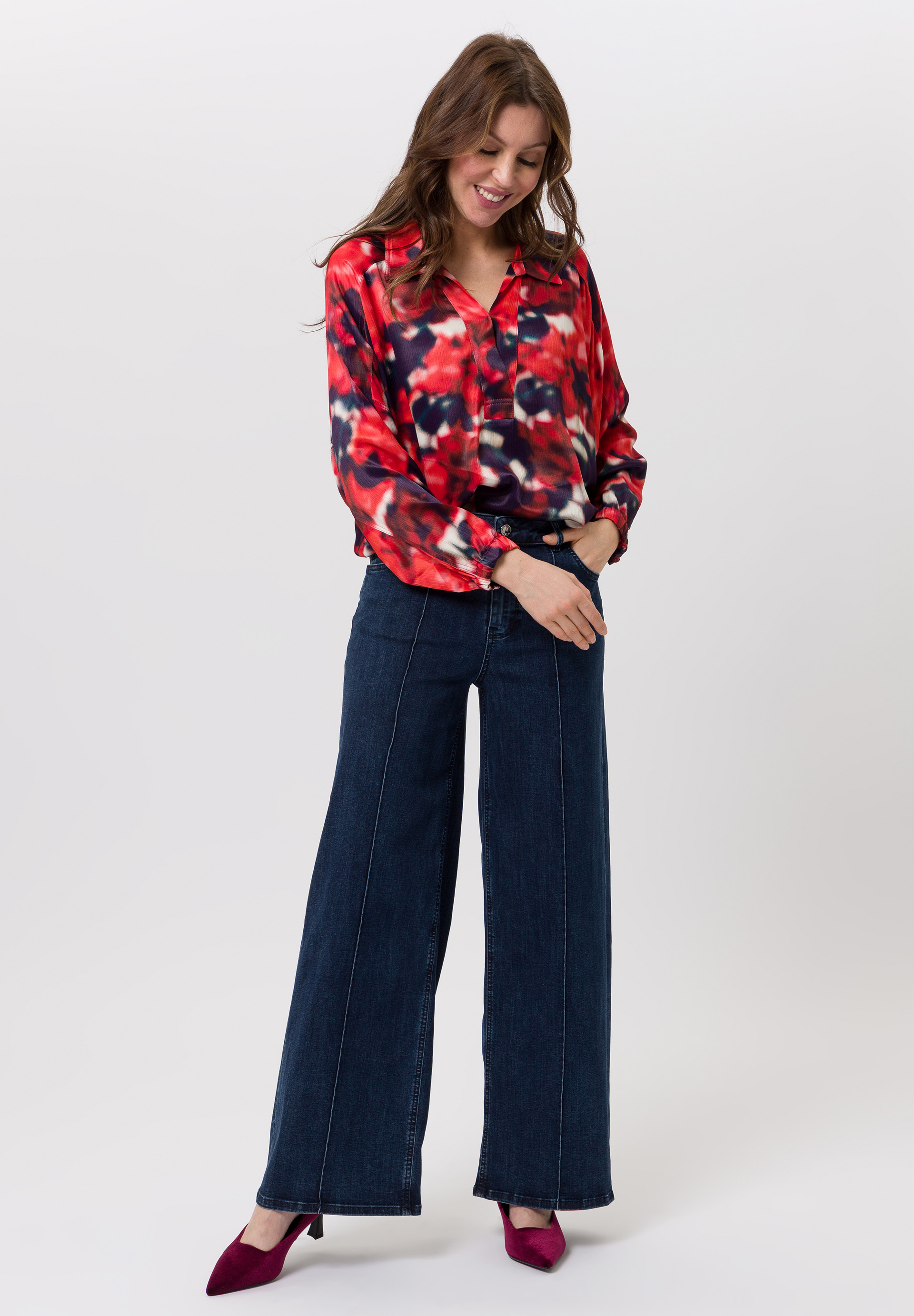 Bluse mit elastischem Saum - Produktbild 2