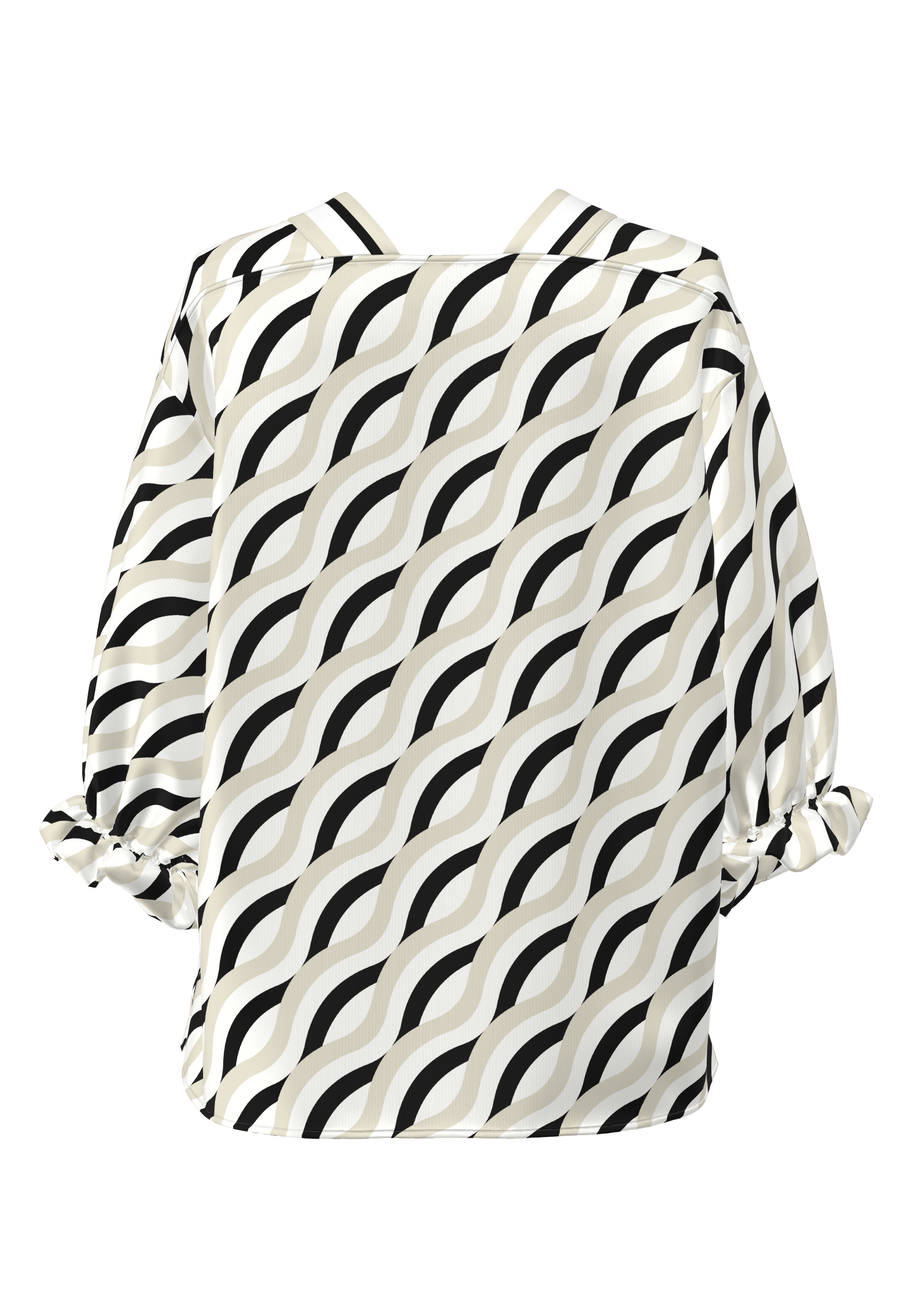 Bluse mit Kontrast-Details - Bild 2
