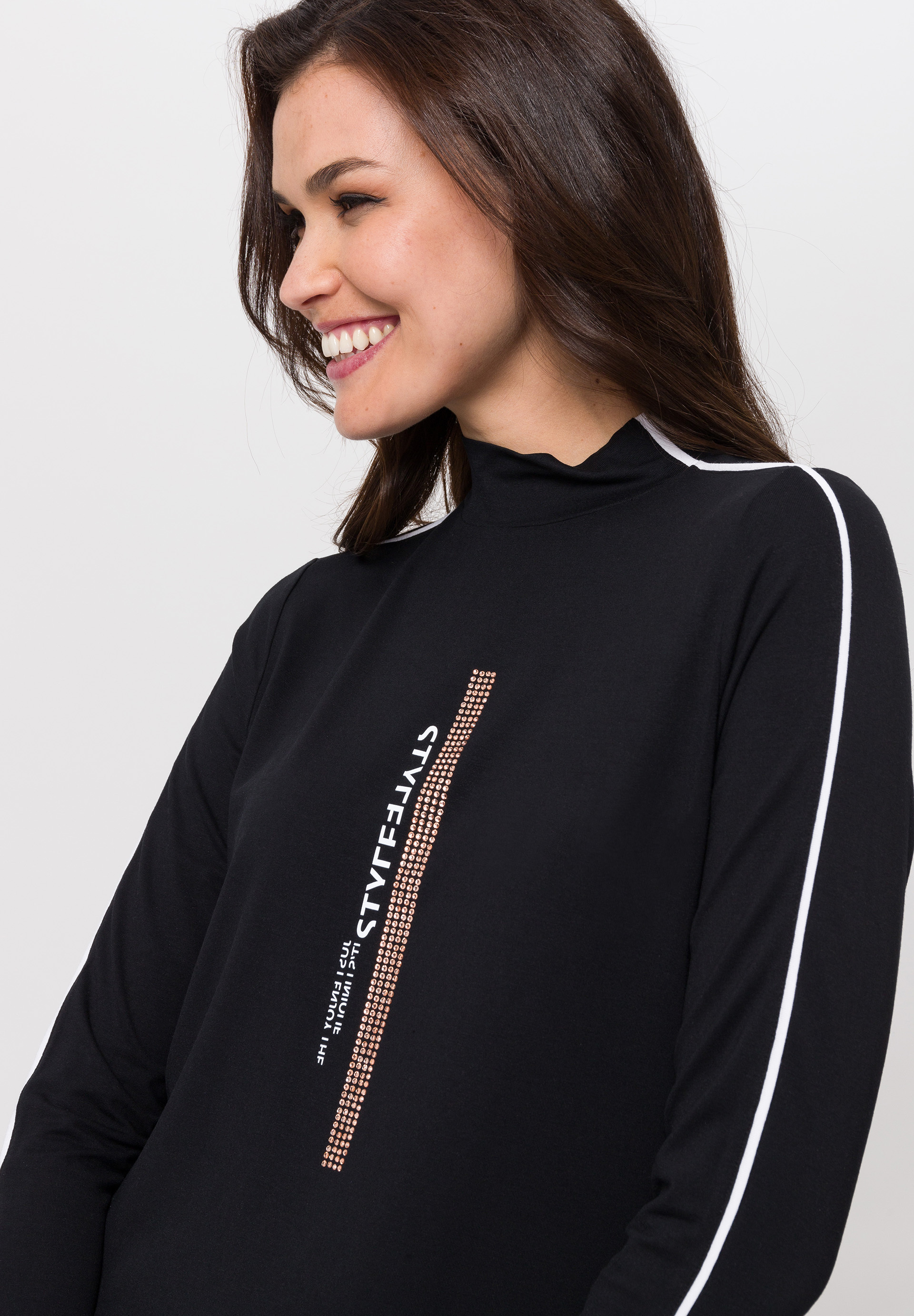 Langarmshirt mit stylischem Frontmotiv - Bild 4