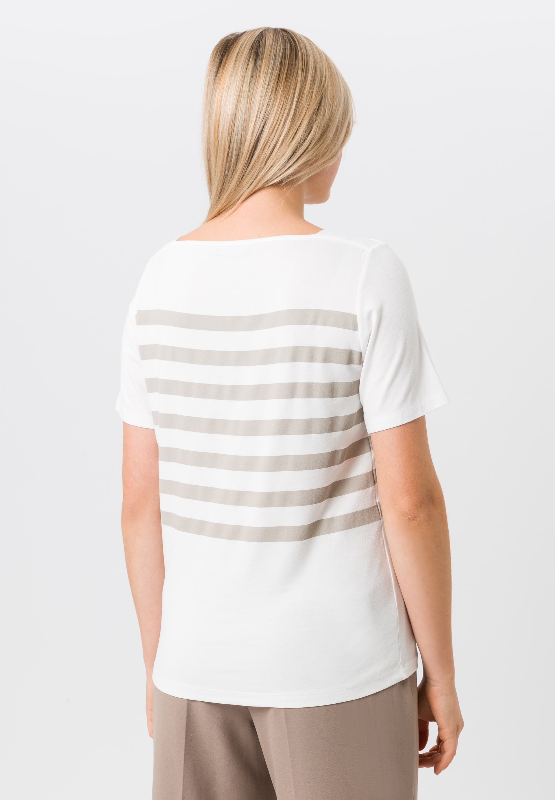 Kurzarmshirt mit schimmerndem Print - Bild 2