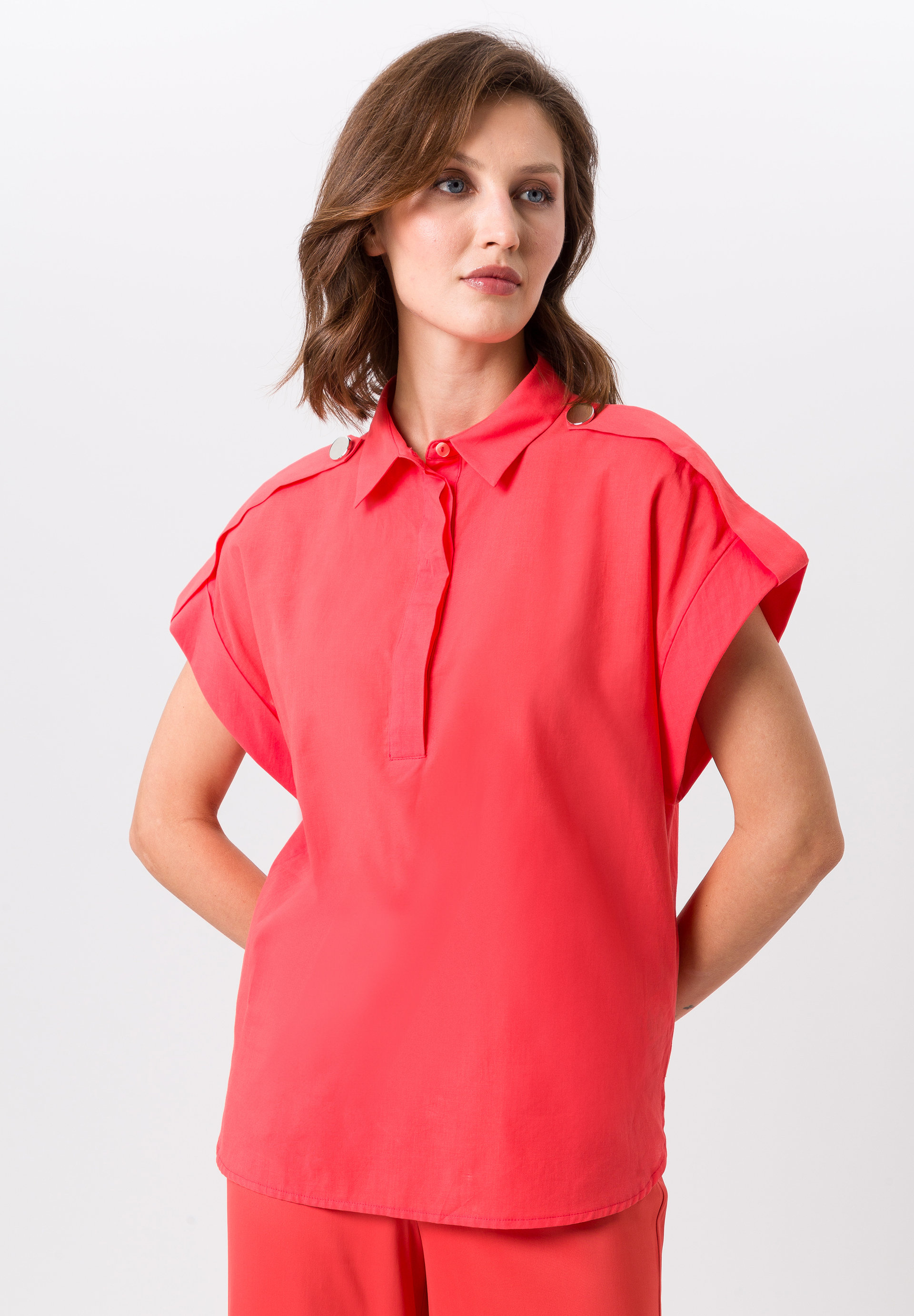 Bluse mit Schulterdetails - Produktbild 1