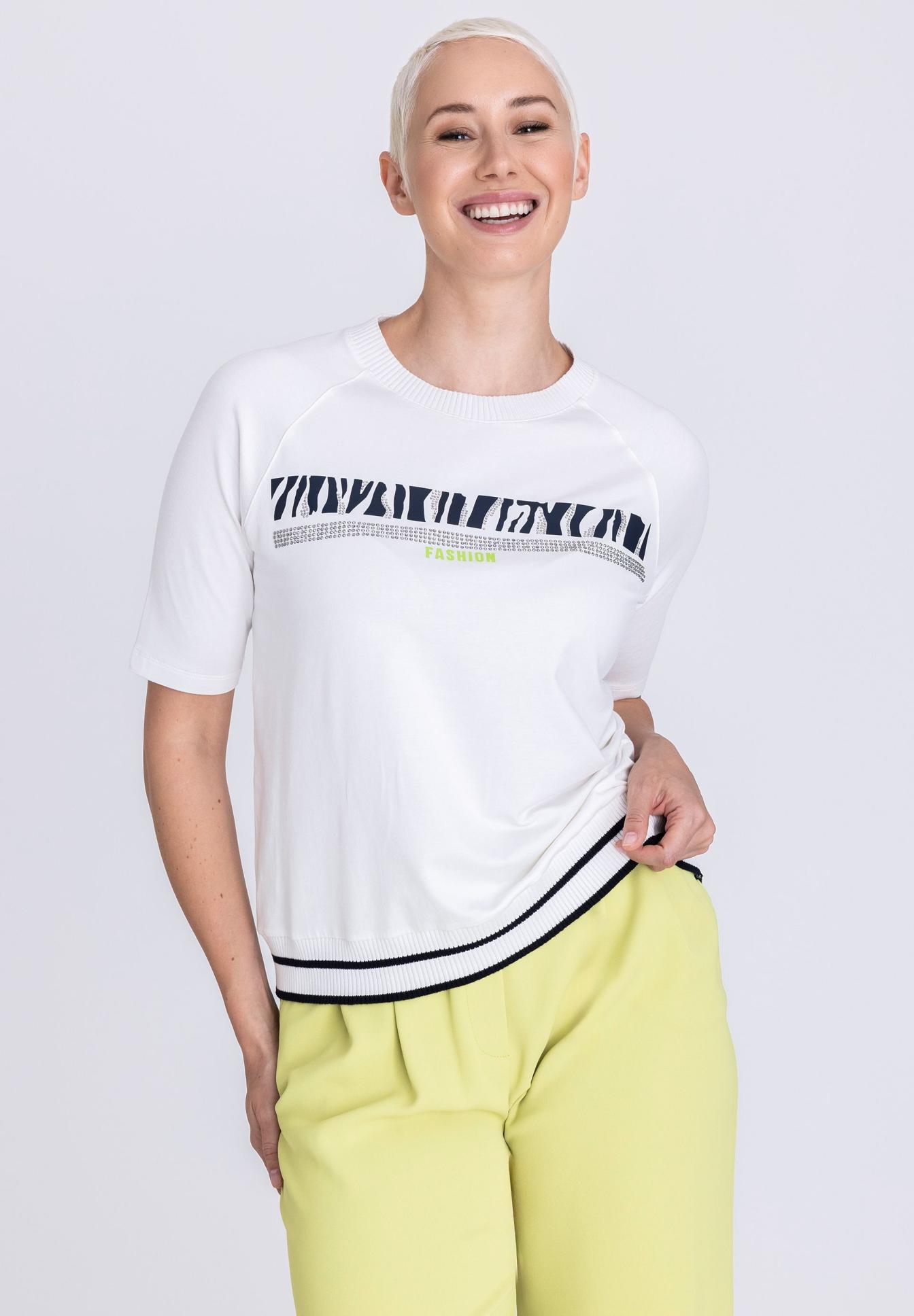 T-Shirt mit Rippbund - Produktbild 1