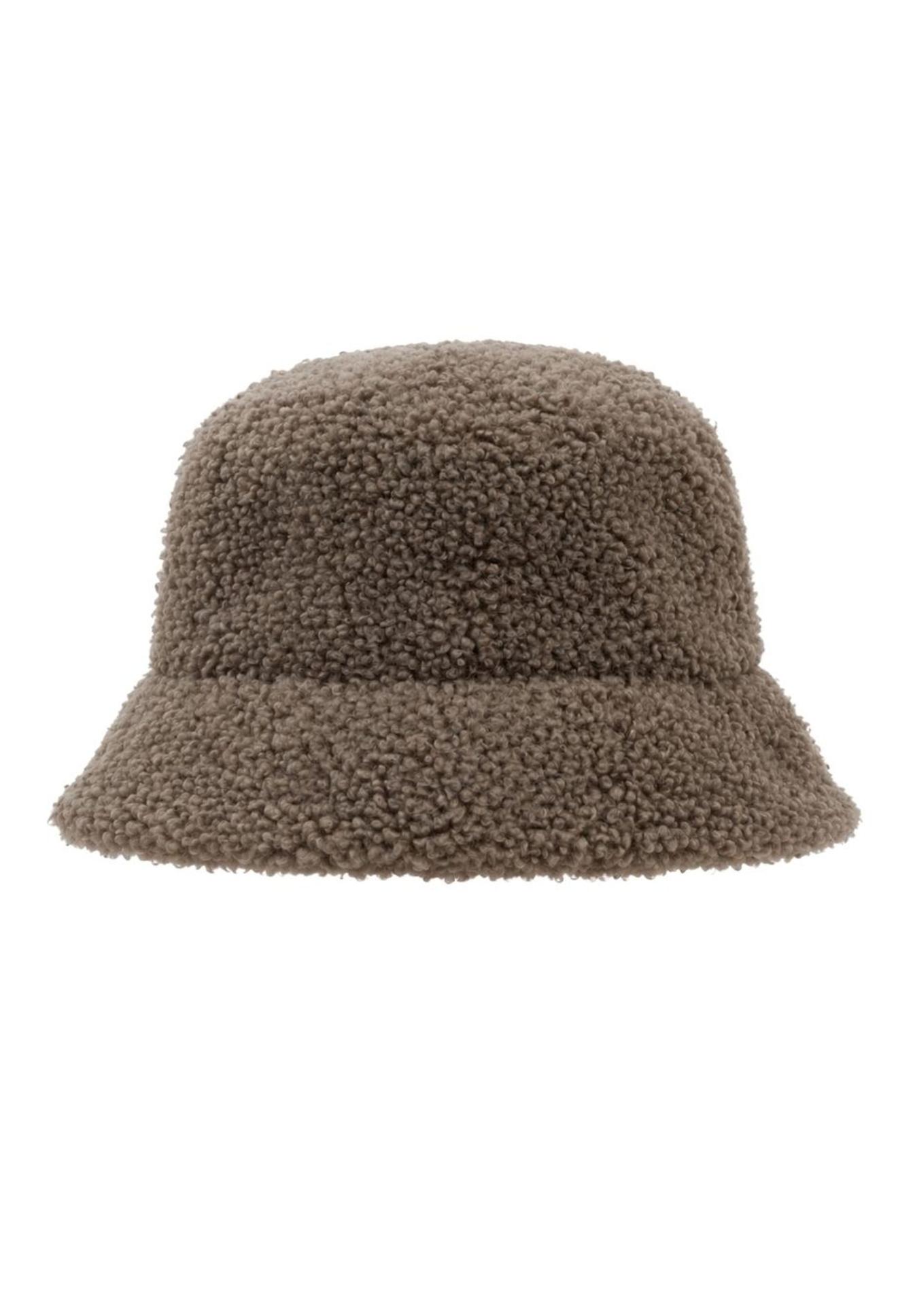 Buckethut, Nachahmungs-Sherpa, Braun, weiche Textur, Casual hat, Bieszhat, Lieblings, Bohne, Schaffel, Mütze