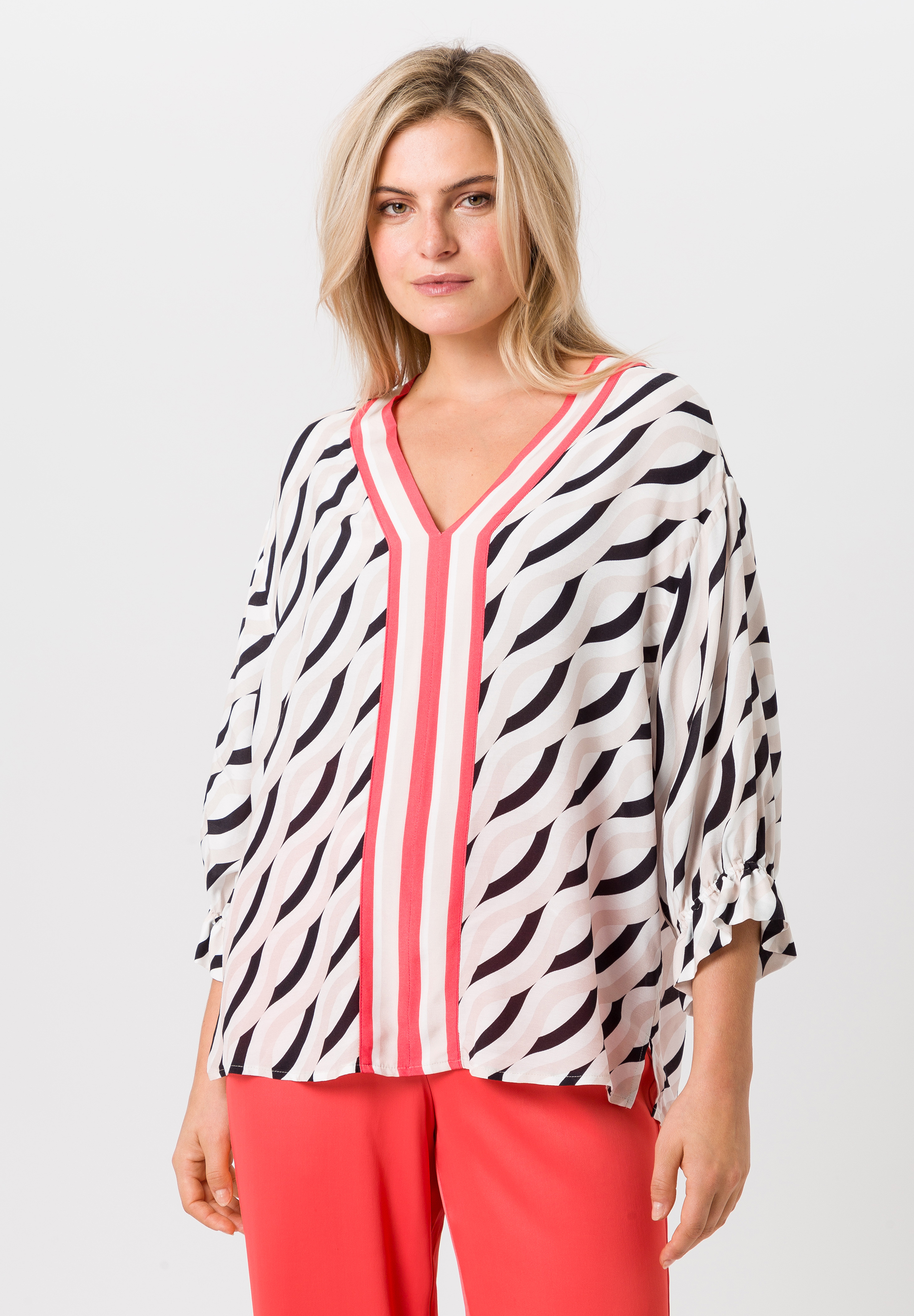 Bluse mit Kontrast-Details - Produktbild 1