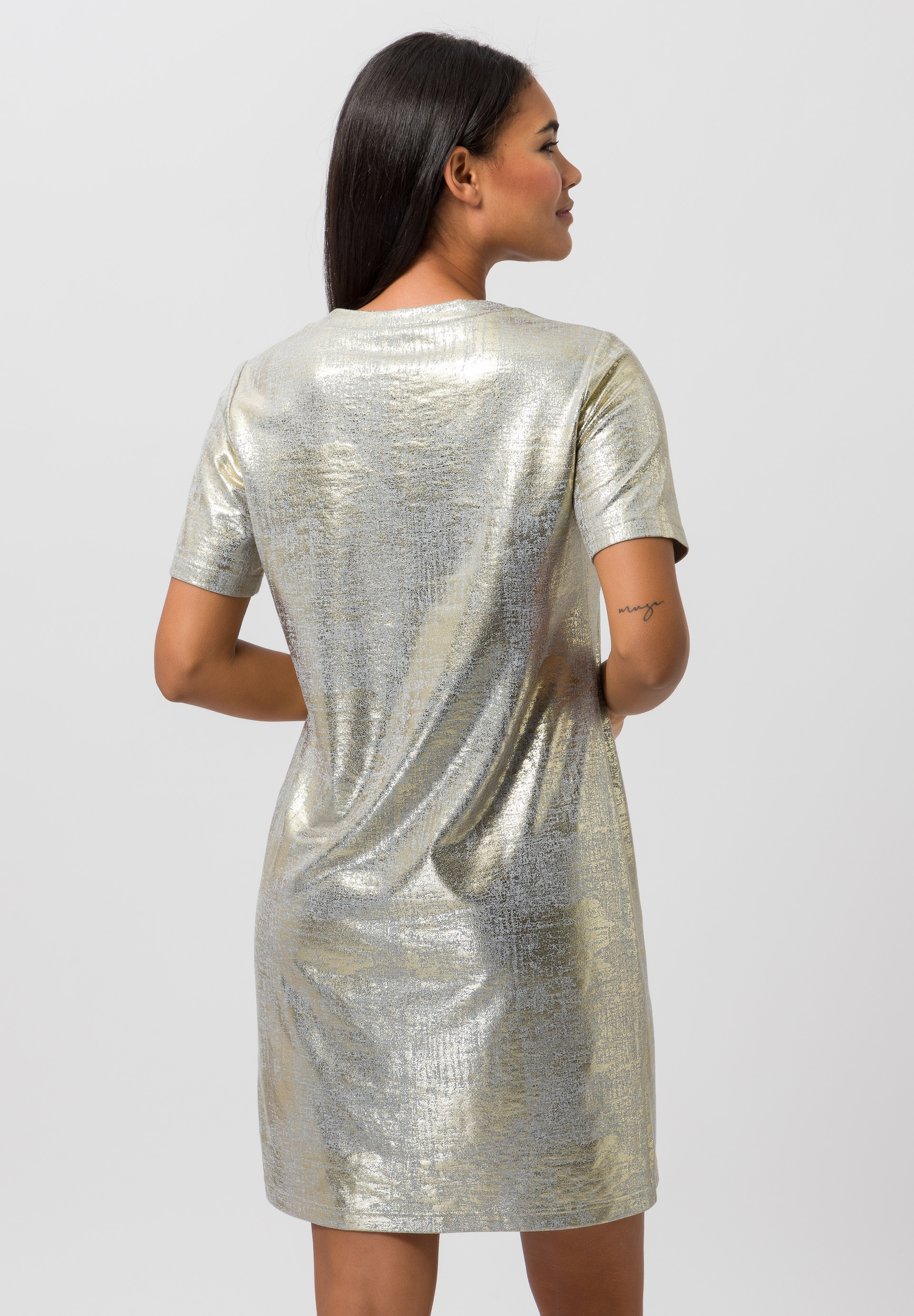 Kleid mit Gliederketten-Schmuckdekor - Bild 2