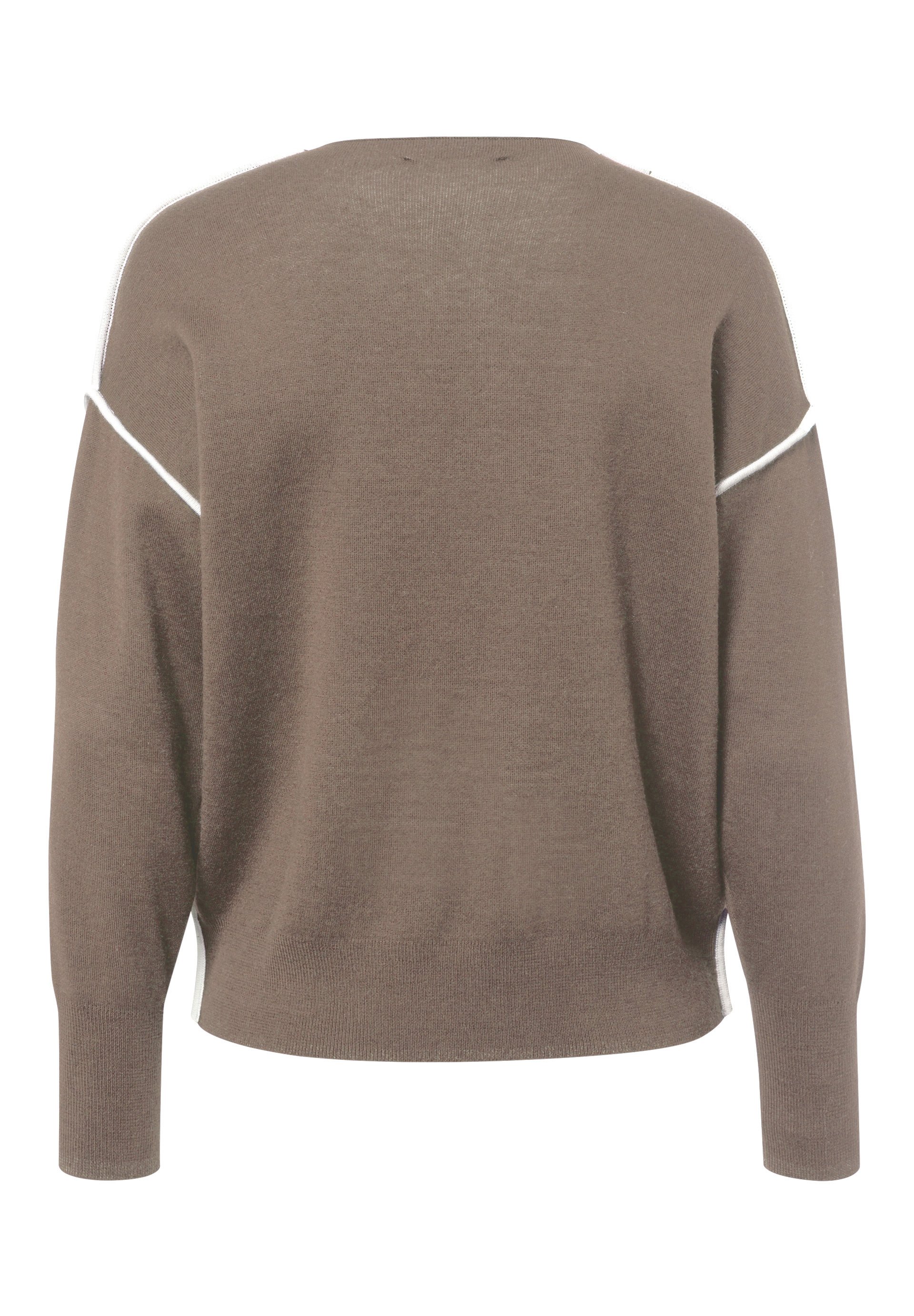 Strickpullover mit Kontraststreifen - Bild 2 Bekleidung, Strickwaren, Pullover, Sweatshirt, Fleece, Bekleidung, Strickwaren, Pullover, Sweatshirt, Fleece