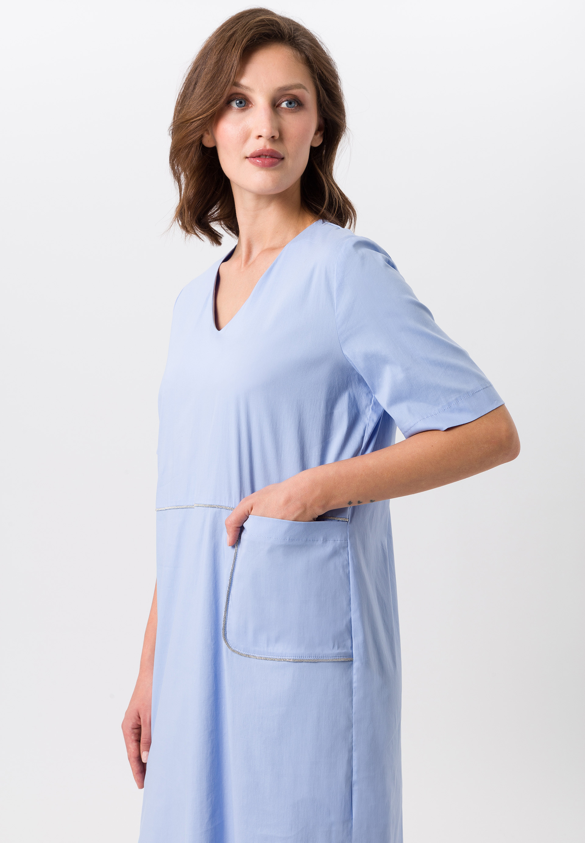 Jerseykleid mit Ziernähten - Bild 4