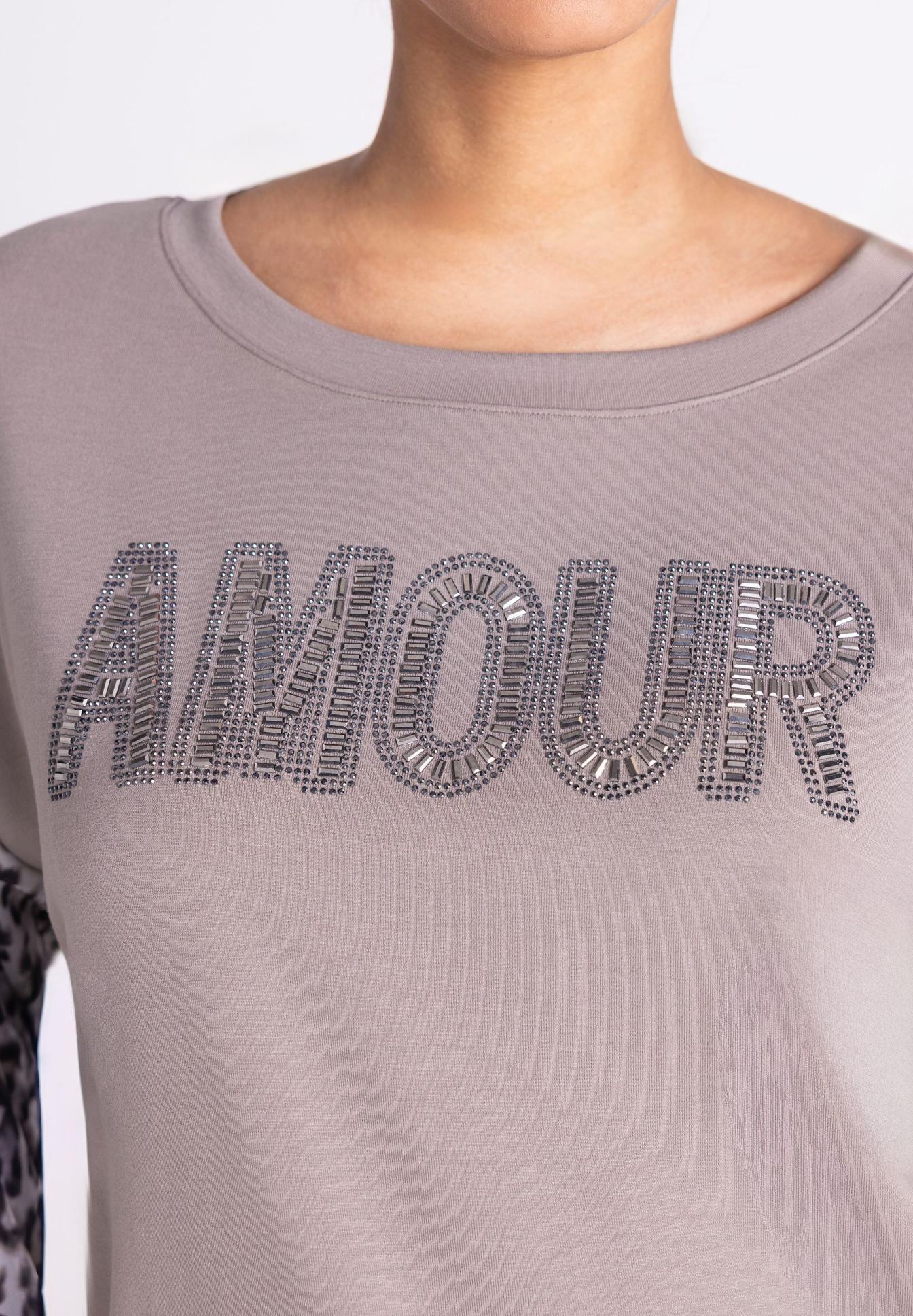 pullover, logo, gemustert, lila, sticker-ornament, top, tshirt, logo, sequins, grau