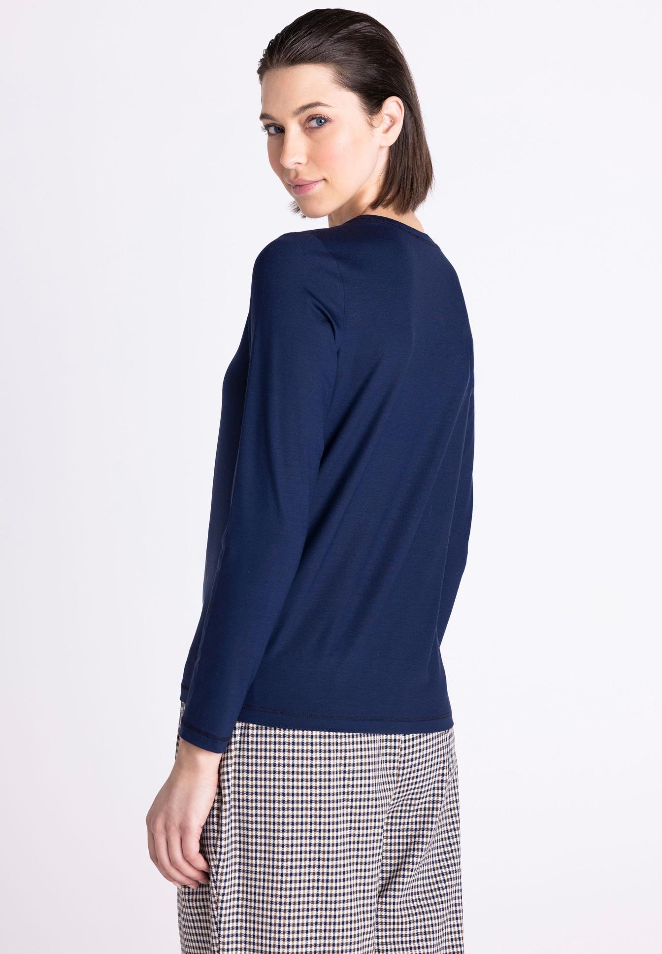 Langarmshirt, Navy, Einfarbig, Rundhals, Baumwolle?, Damenpullover, Langarmshirt, Navy, Kammgitter, Glatter Stoff, damenpullover, langarmshirt, navy, unifarben, kniebelüftung?, langärmliges top, marineblau, einfarbig, knopfrei, baumwolle?