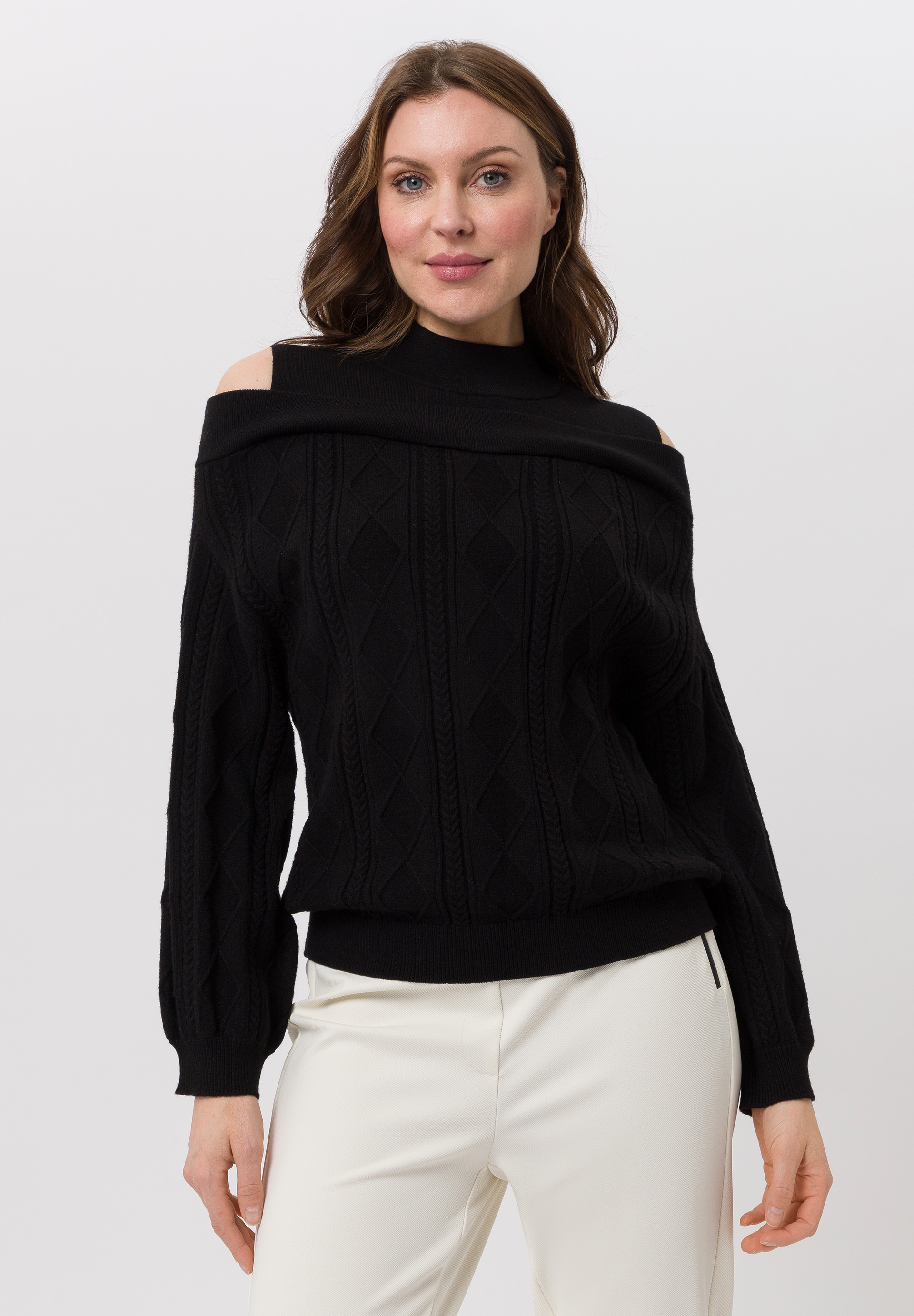 Strickpullover mit Cut-out-Schultern - Produktbild 1
